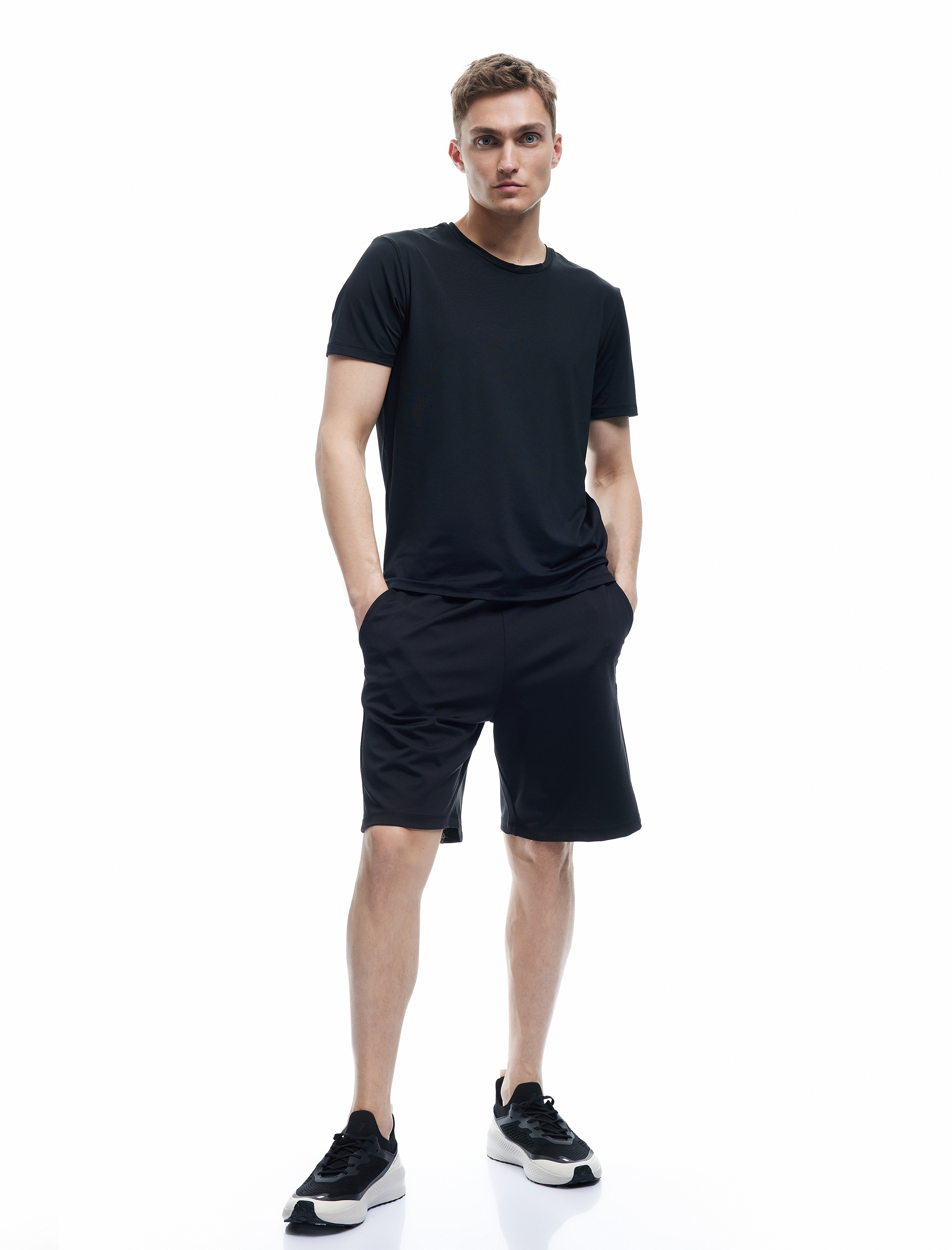   Beli Bağcıklı Cep Detaylı Oversize Bermuda Spor Şort