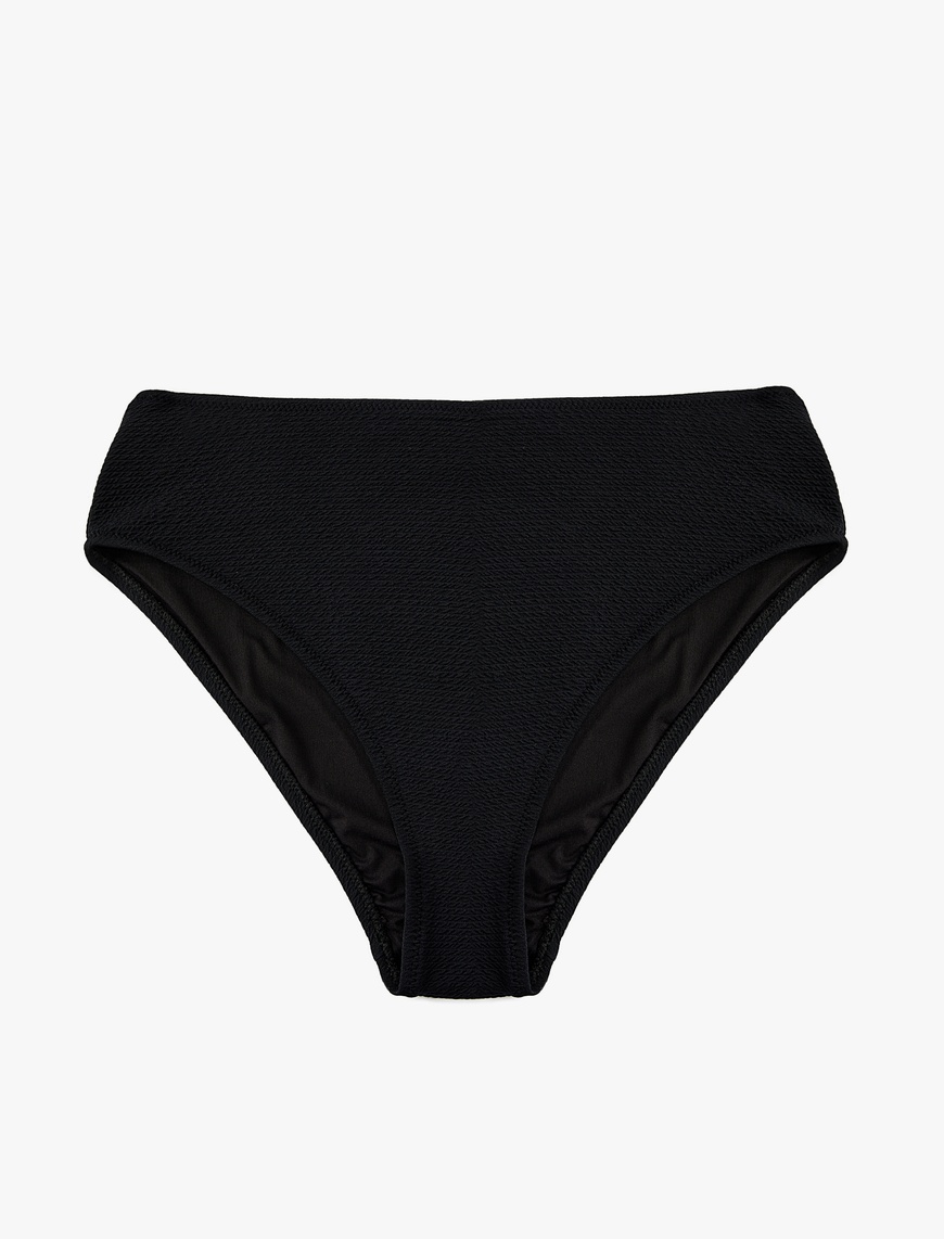   Astarlı Yüksek Bel Dokulu Bikini Altı