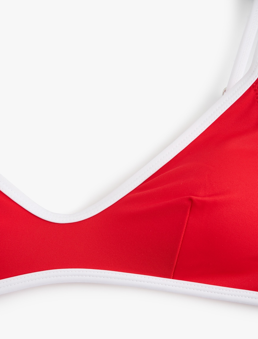   Biyeli U Yaka Spor Bralet Bikini Üstü