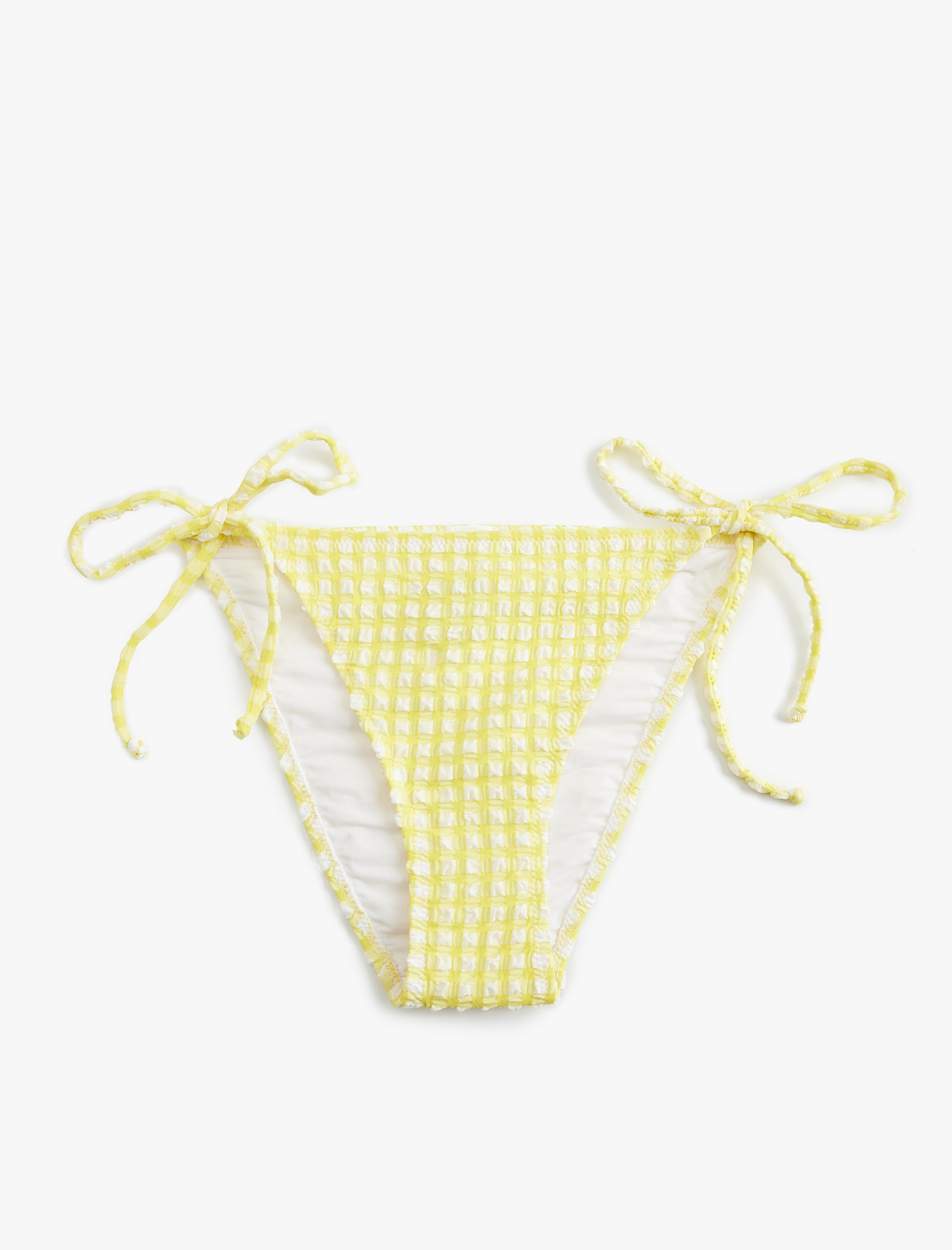 Koton X Sibil Çetinkaya - Biyeli Bağlama Detaylı Pötikareli Bikini Altı -1