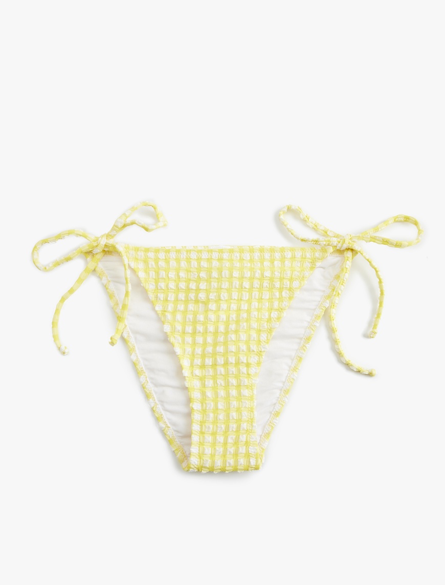   Koton X Sibil Çetinkaya - Biyeli Bağlama Detaylı Pötikareli Bikini Altı