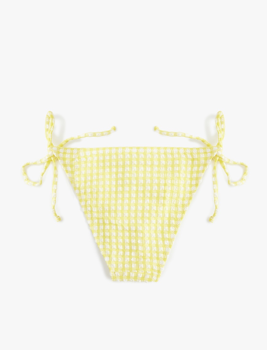   Koton X Sibil Çetinkaya - Biyeli Bağlama Detaylı Pötikareli Bikini Altı