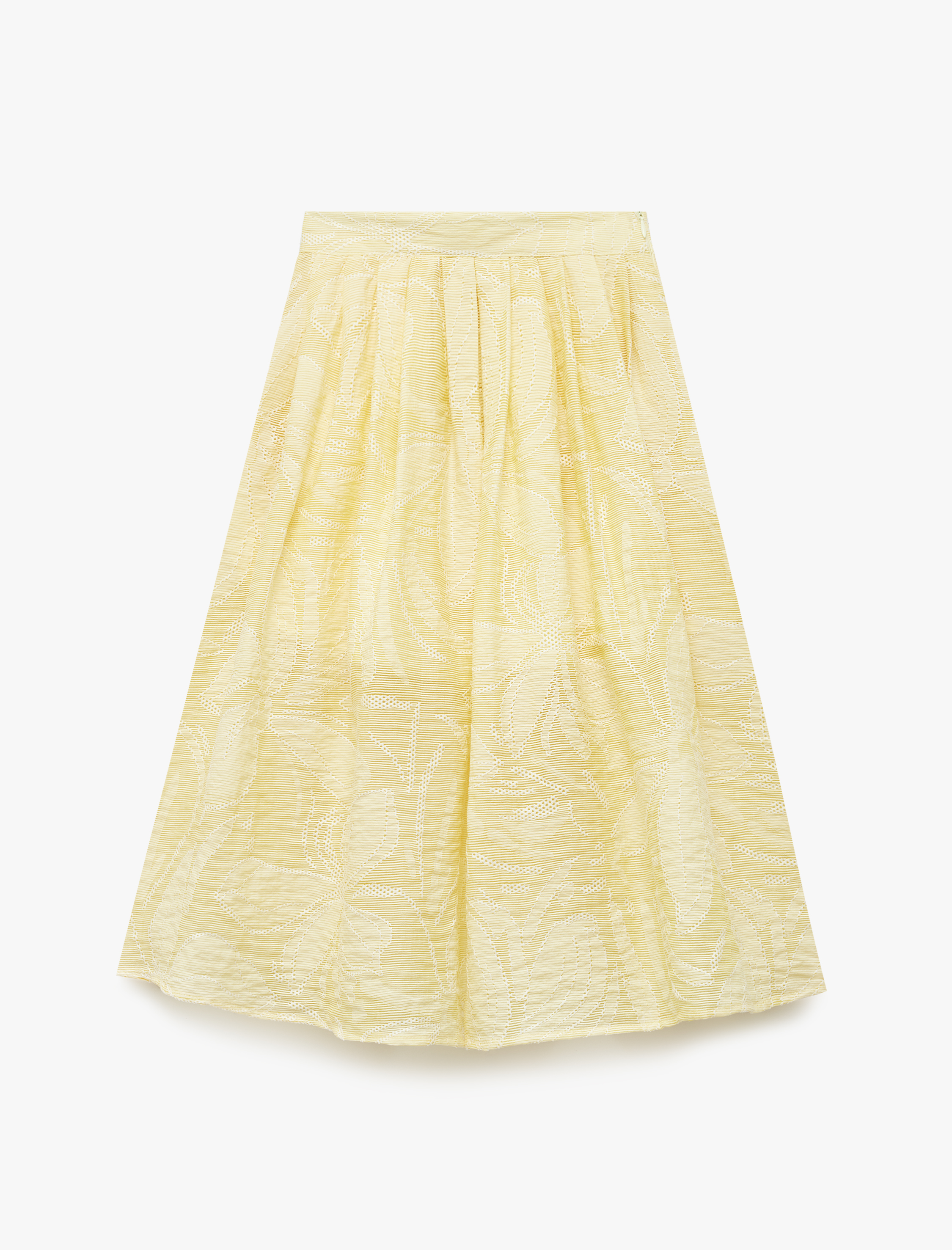  Kız Çocuk Beli Lastikli Viskon Karışımlı Pileli Cepli Dokulu Midi Etek