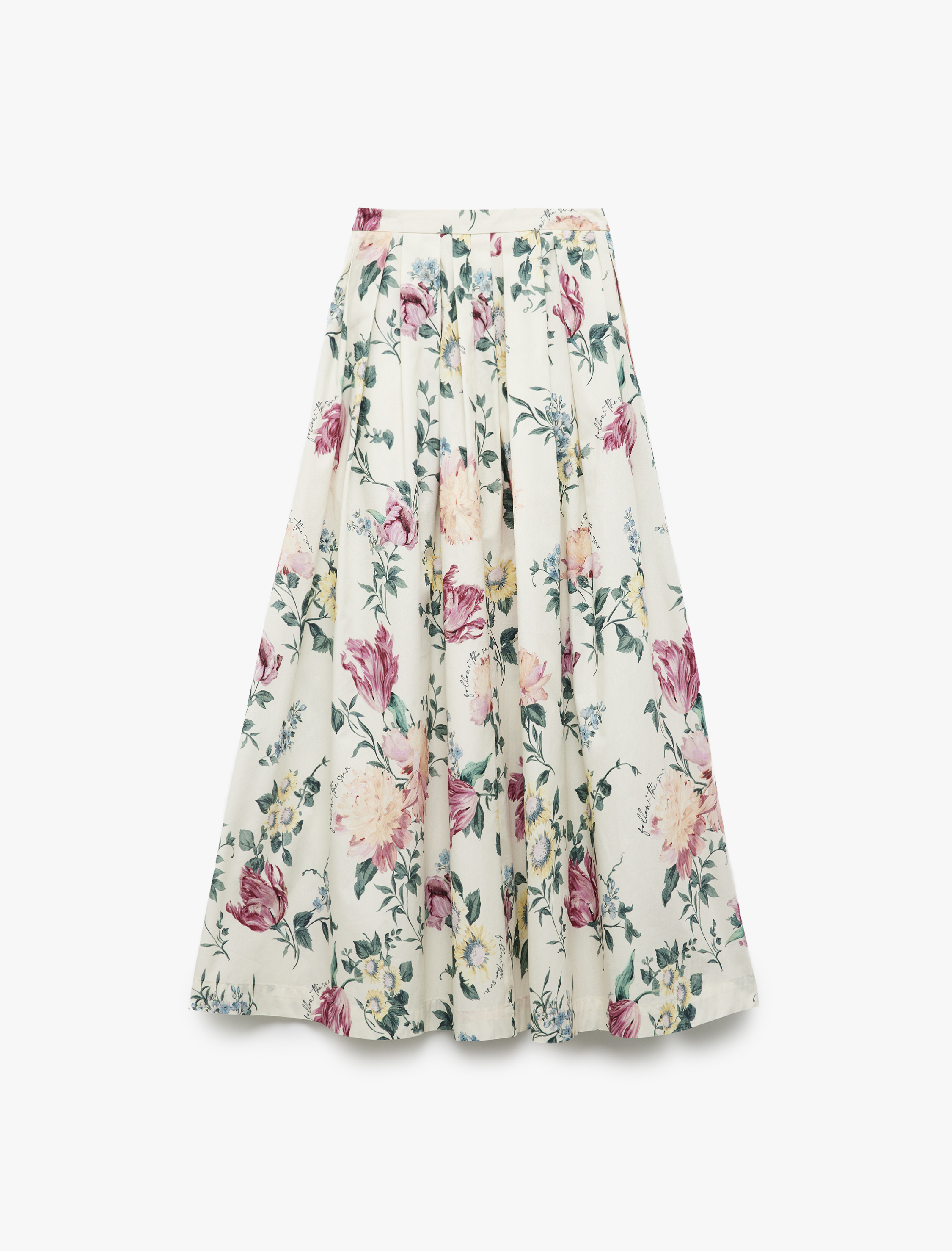   Koton X Melis Ağazat - Rahat Kalıp Pamuklu Cepli Uzun Çiçekli Kloş Etek