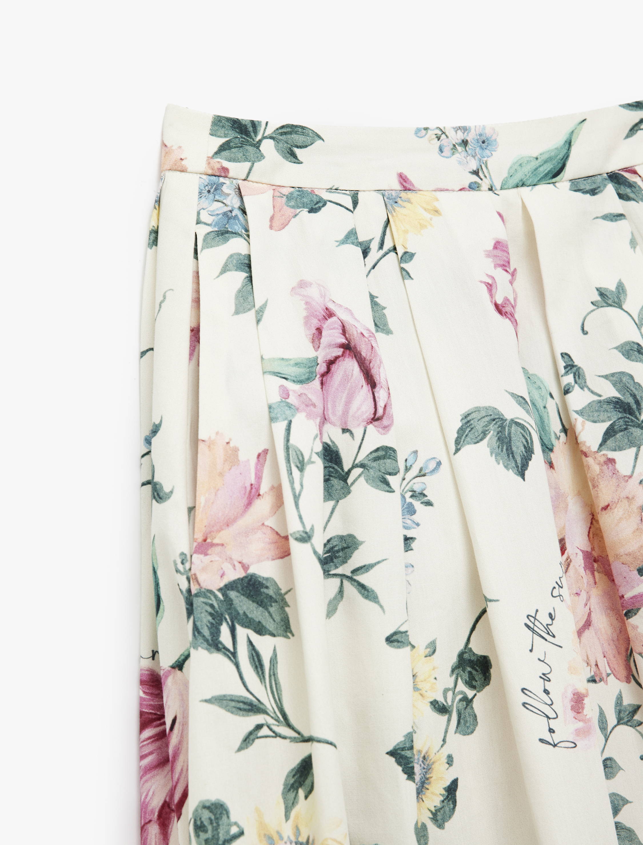   Koton X Melis Ağazat - Rahat Kalıp Pamuklu Cepli Uzun Çiçekli Kloş Etek