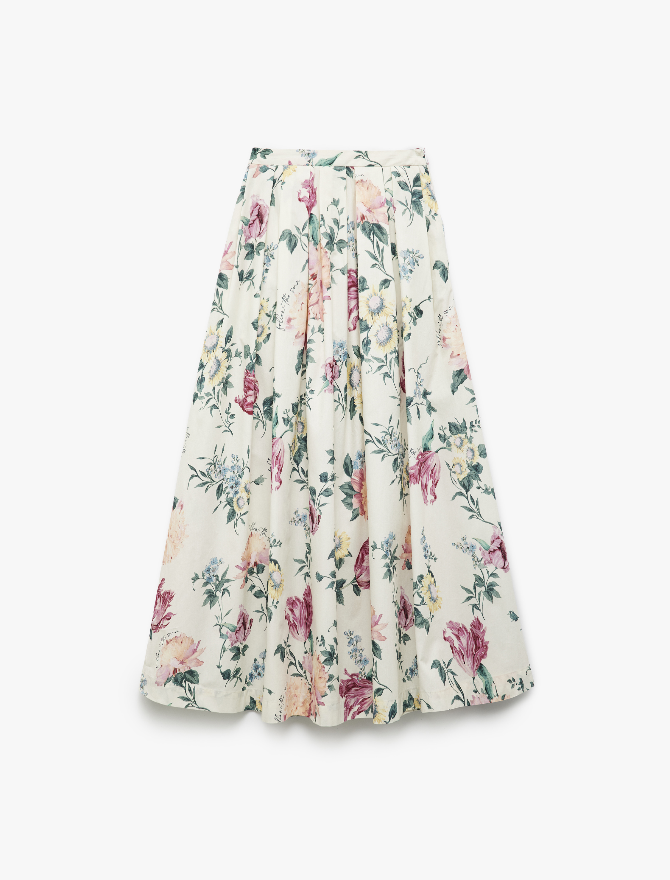   Koton X Melis Ağazat - Rahat Kalıp Pamuklu Cepli Uzun Çiçekli Kloş Etek