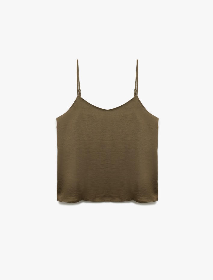  Regular Fit İnce Askılı Bluz