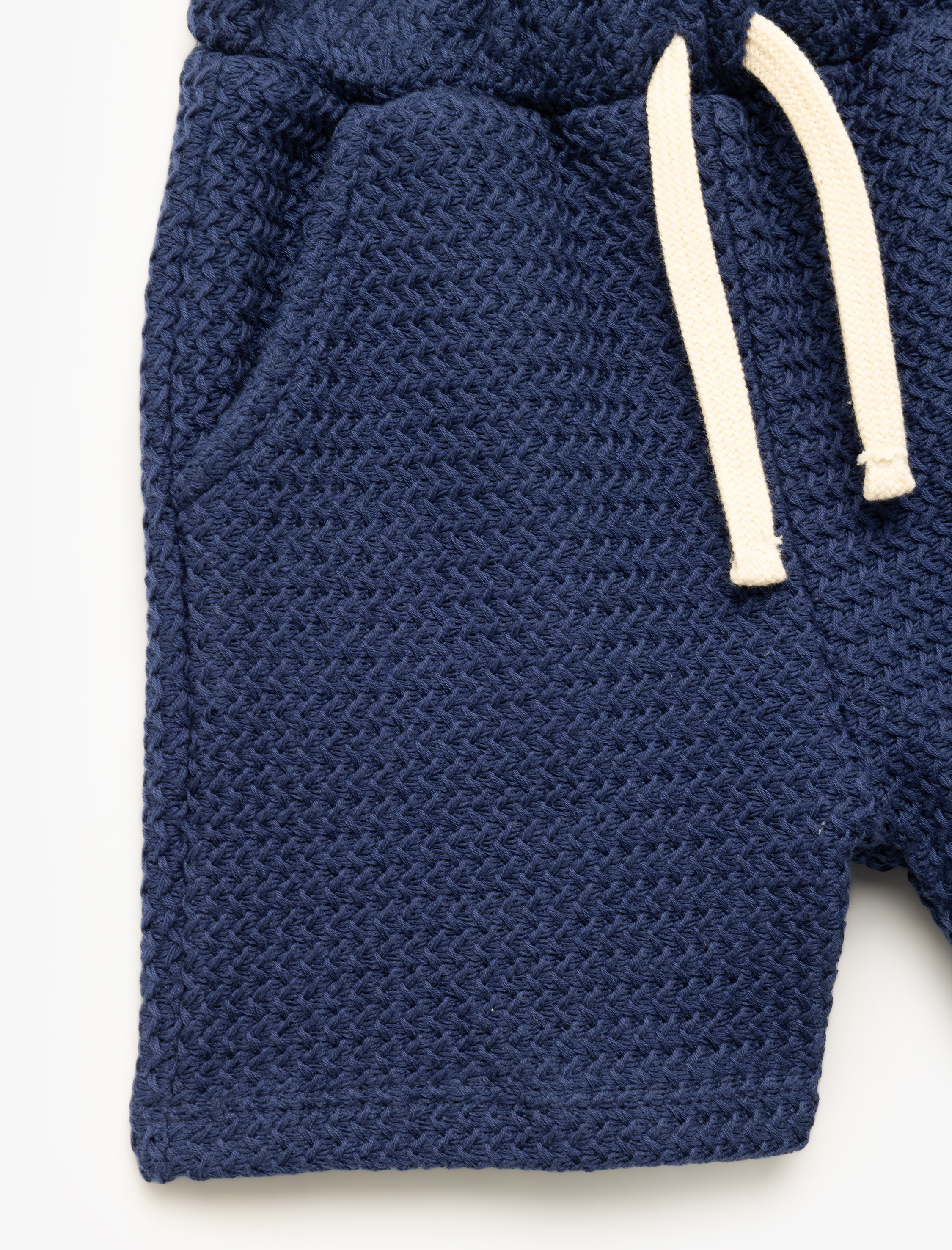  Erkek Bebek Pamuklu Cepli Beli Lastikli Dokulu Basic  Şort