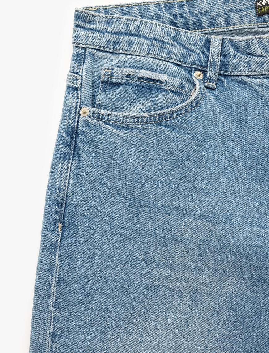   Pamuklu Normal Bel Tapered Fit Jean Pantolon - Joe Jean
