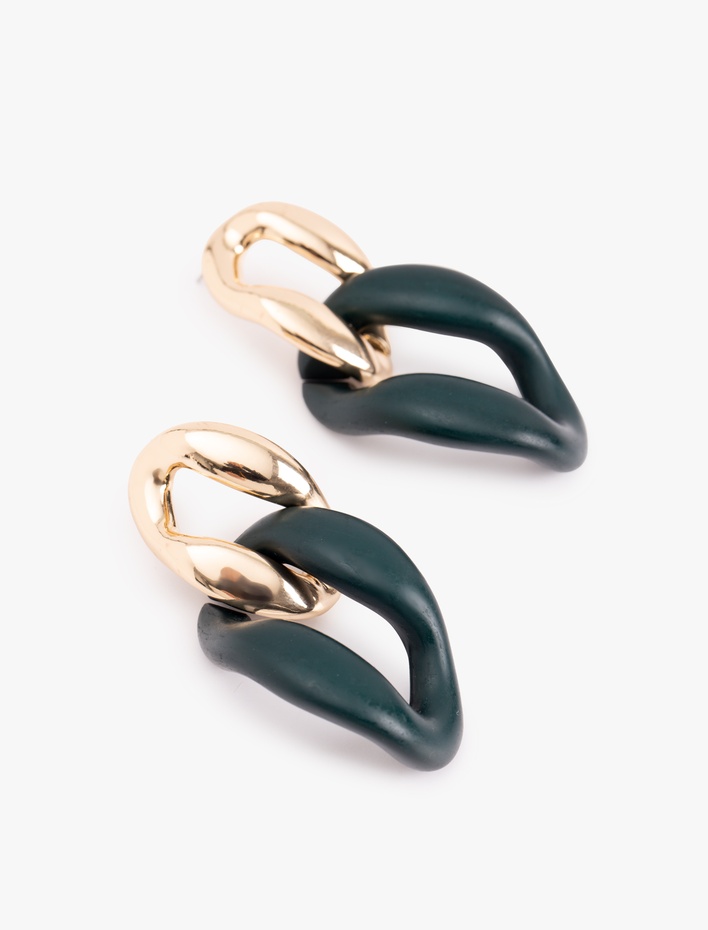 Kadın Sallantılı Geometrik Küpe