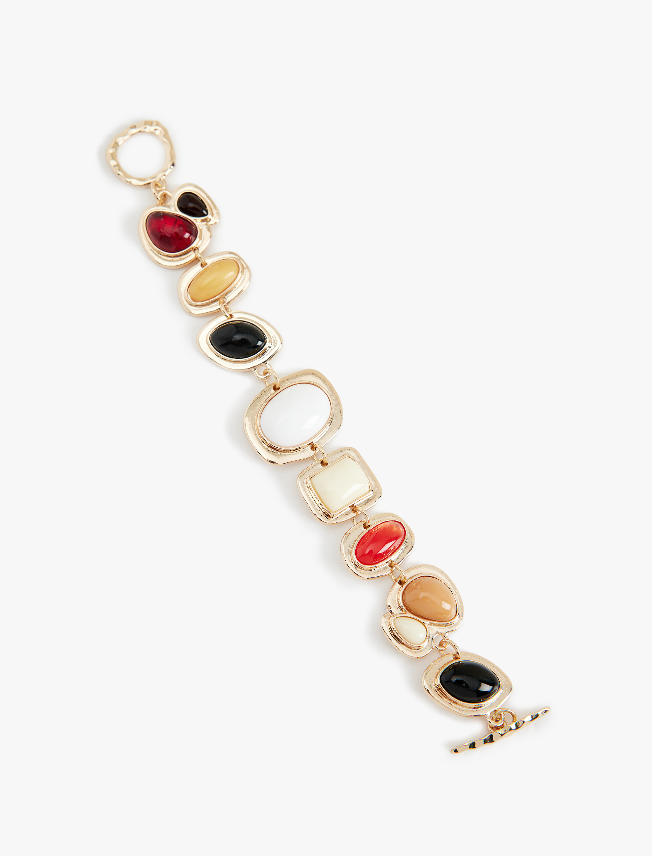  Kadın Çok Renkli Taşlı Bileklik