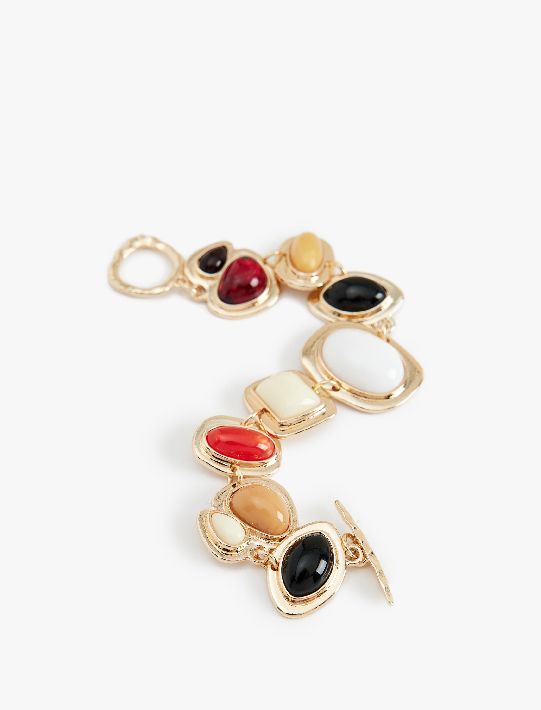  Kadın Çok Renkli Taşlı Bileklik