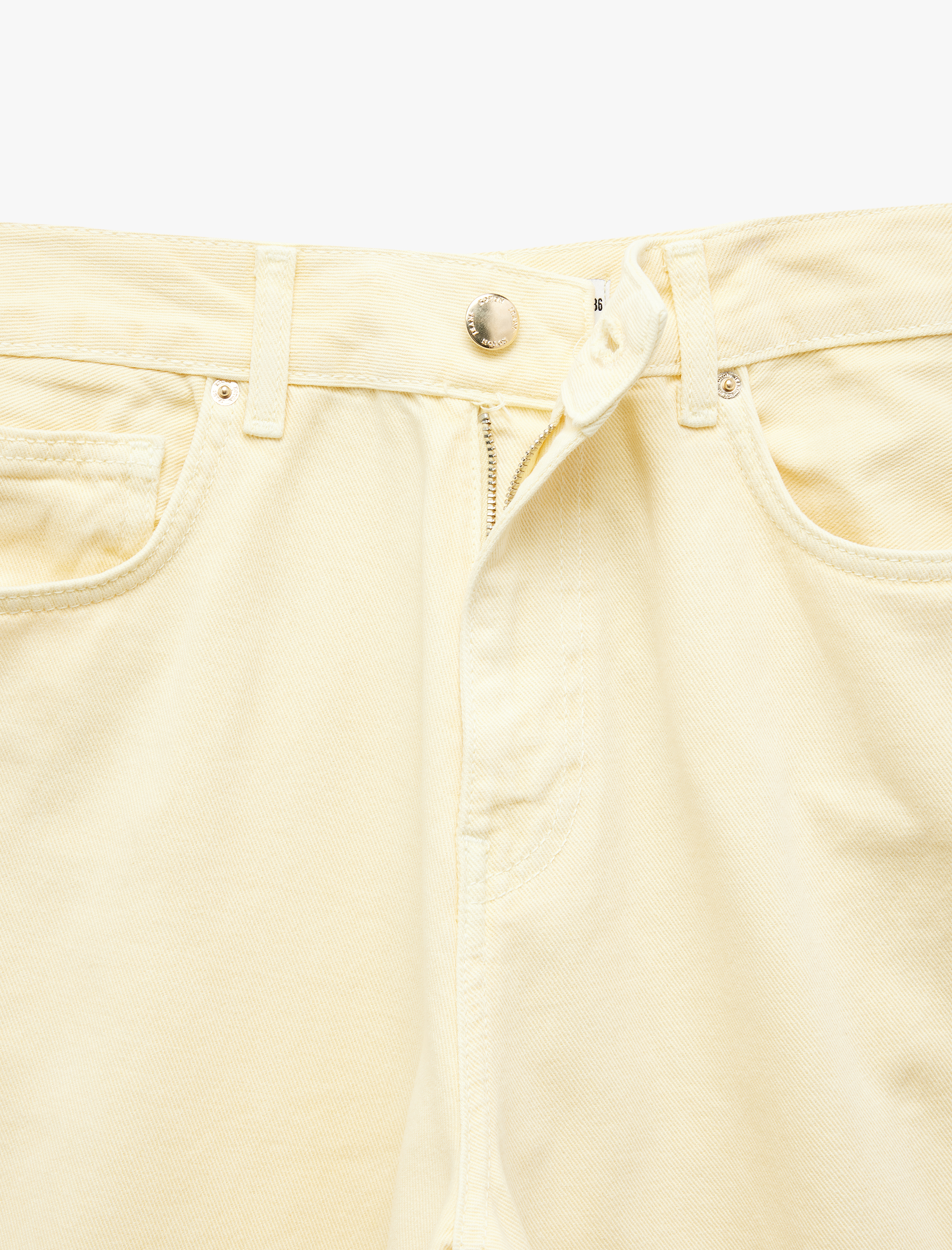   Koton X İnji - Pamuklu Cep Detaylı Rahat Kesim Barrel Fit Jean Pantolon