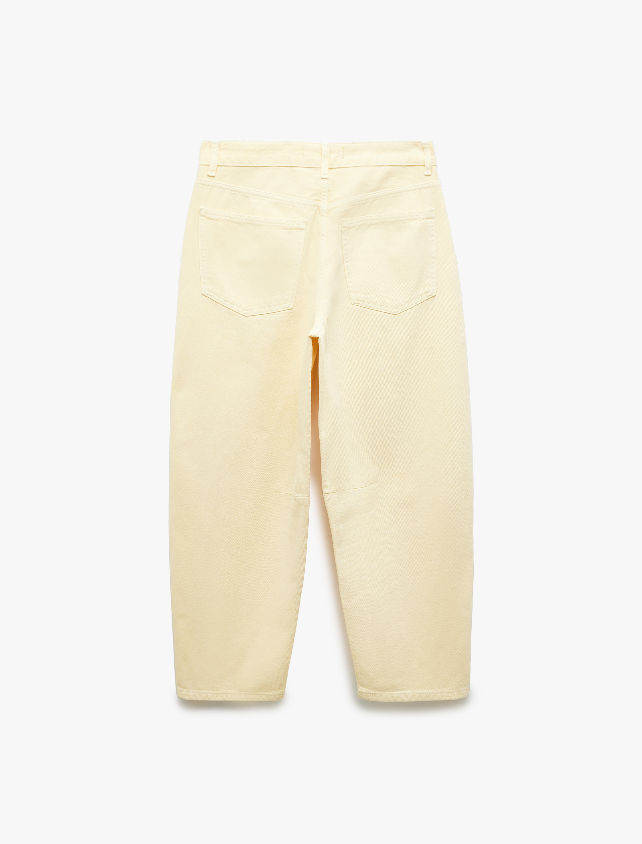   Koton X İnji - Pamuklu Cep Detaylı Rahat Kesim Barrel Fit Jean Pantolon