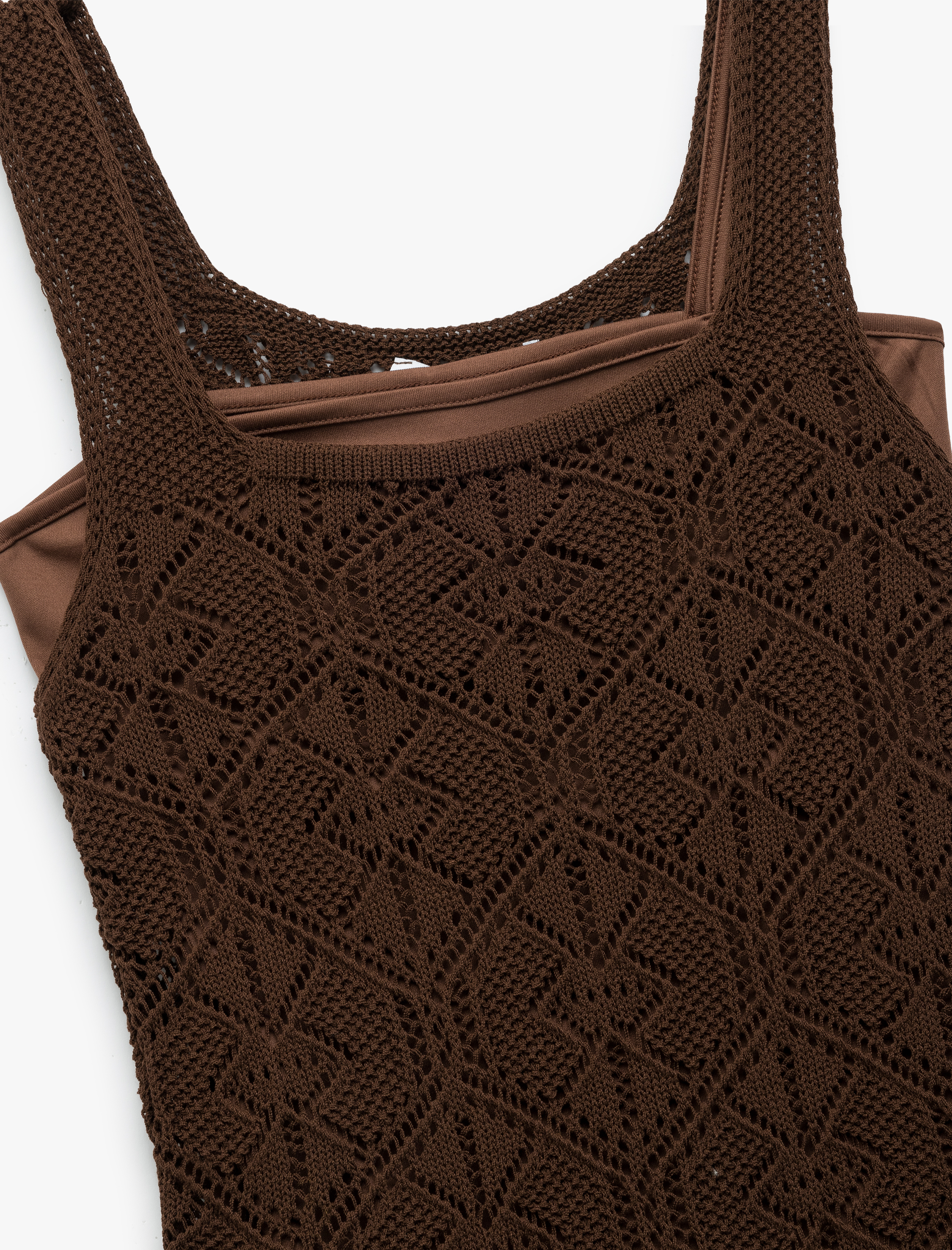   Koton X İnji - Jakarlı Bisiklet Yaka Kolsuz Mini Slim Elbise