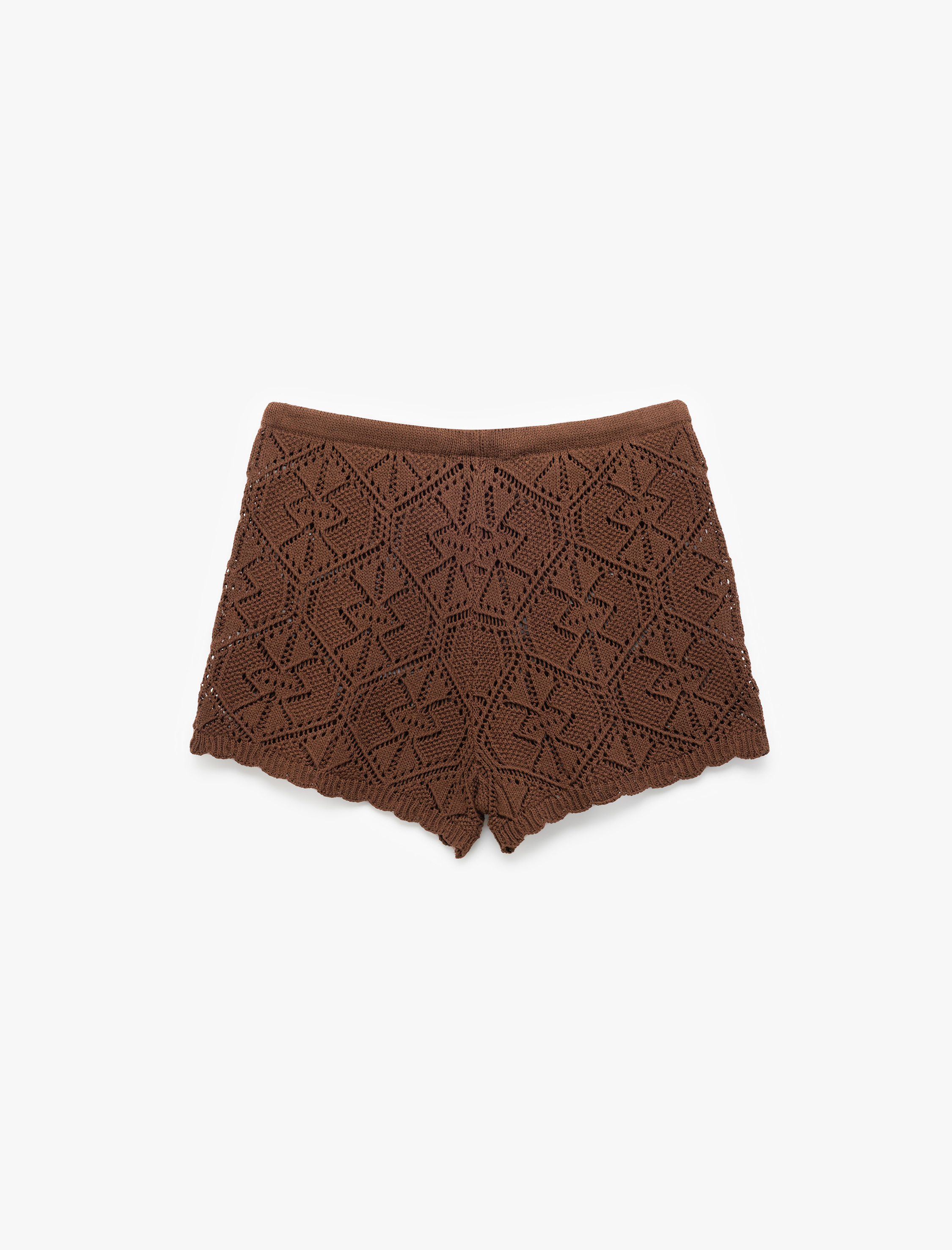   Koton X İnji - Beli Bağcıklı Slim Mit Mini Triko Şort