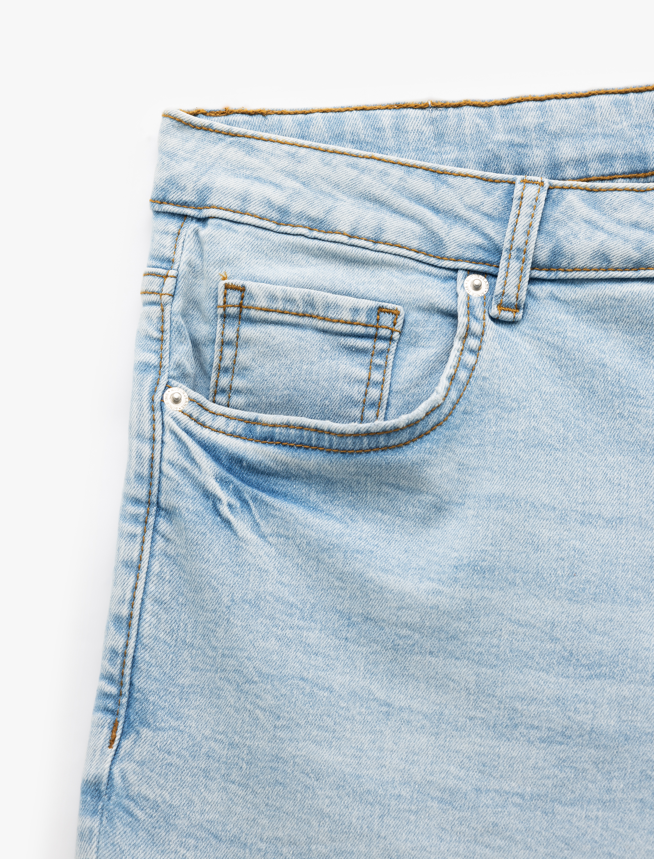   Oversize Kot Şort Bermuda Cep Detaylı Pamuklu