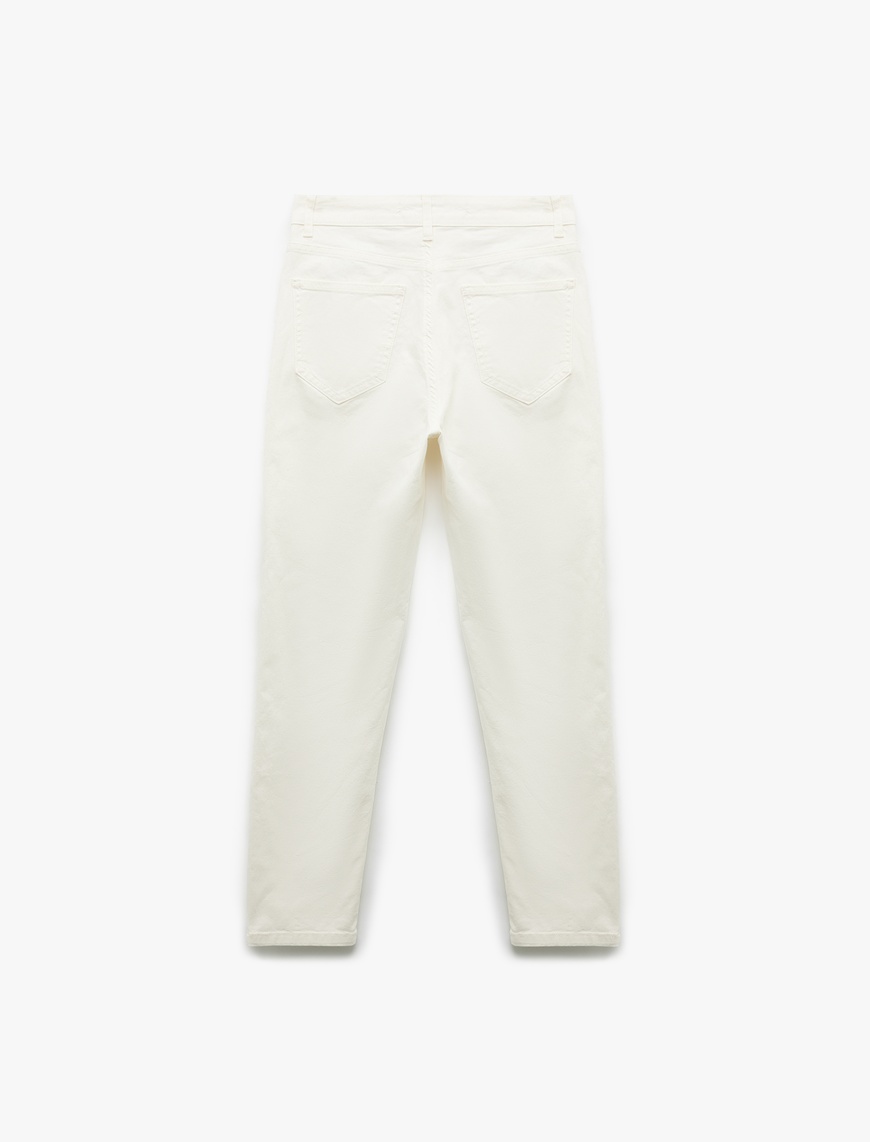   Yüksek Bel Kot Pantolon Dar Paça - Carmen Jeans