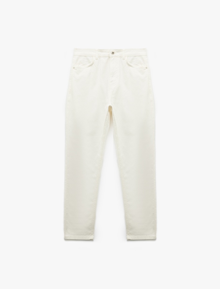  Yüksek Bel Kot Pantolon Dar Paça - Carmen Jeans