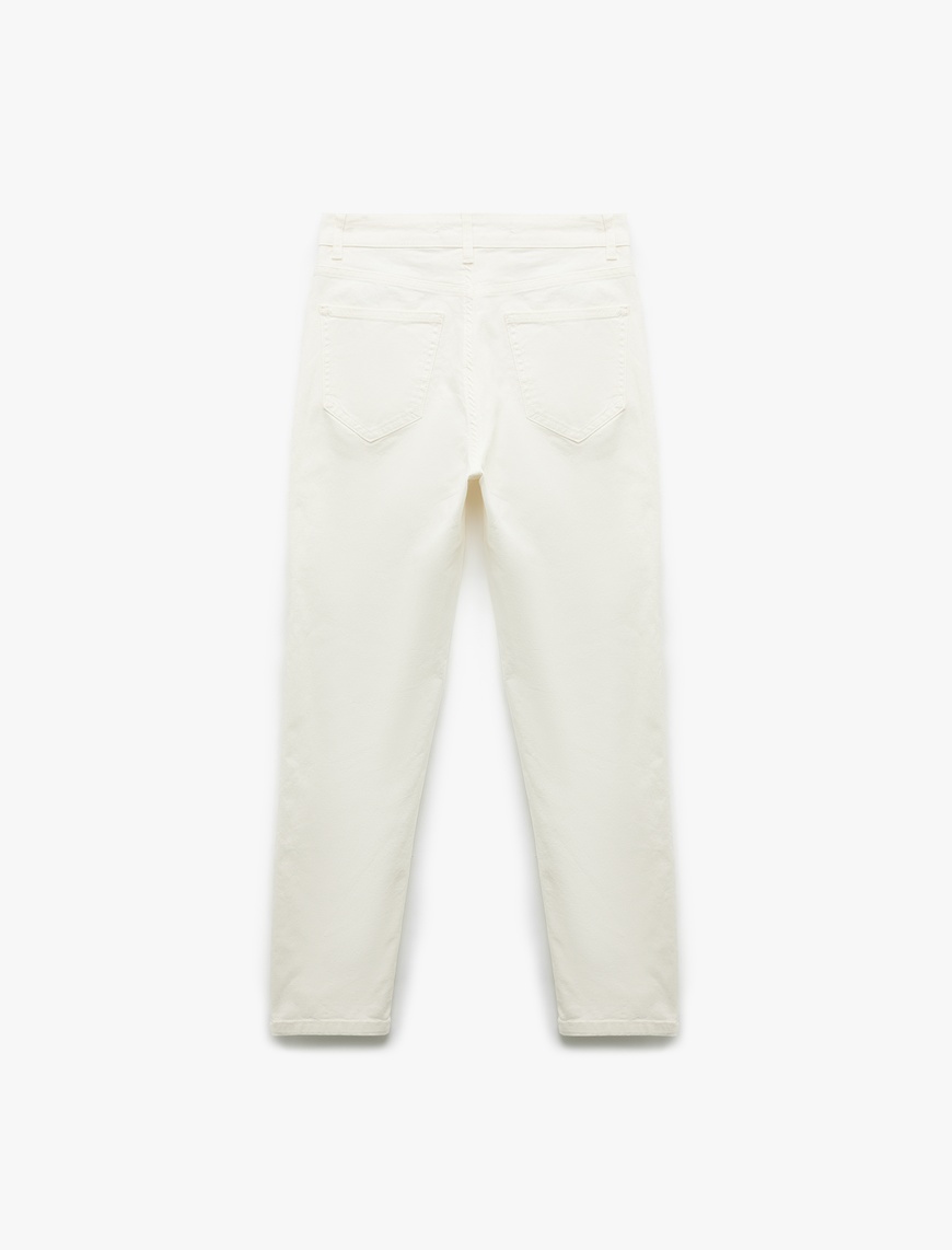   Yüksek Bel Kot Pantolon Dar Paça - Carmen Jeans