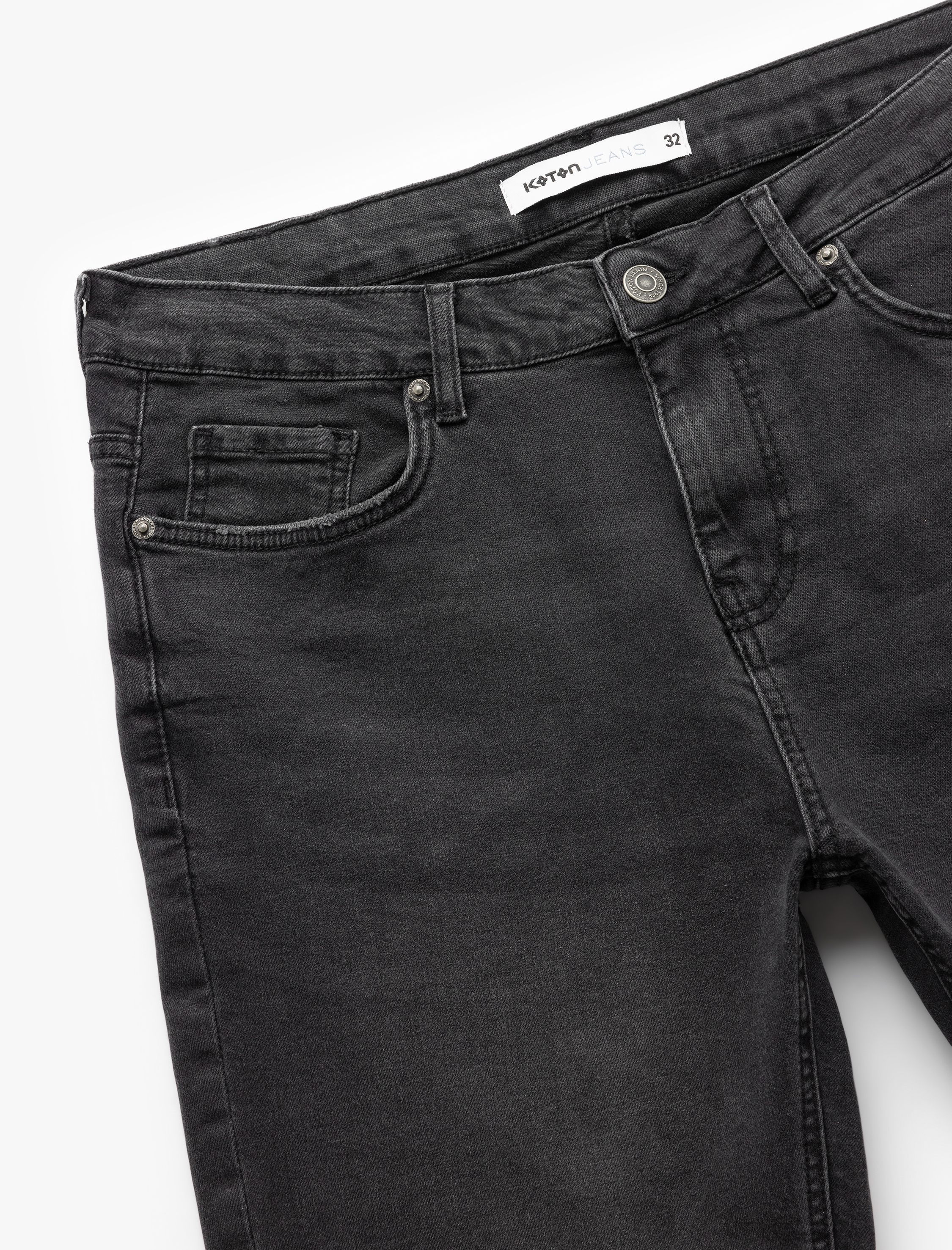   Kot Şort Bermuda Bol Kalıp Cep Detaylı Pamuklu