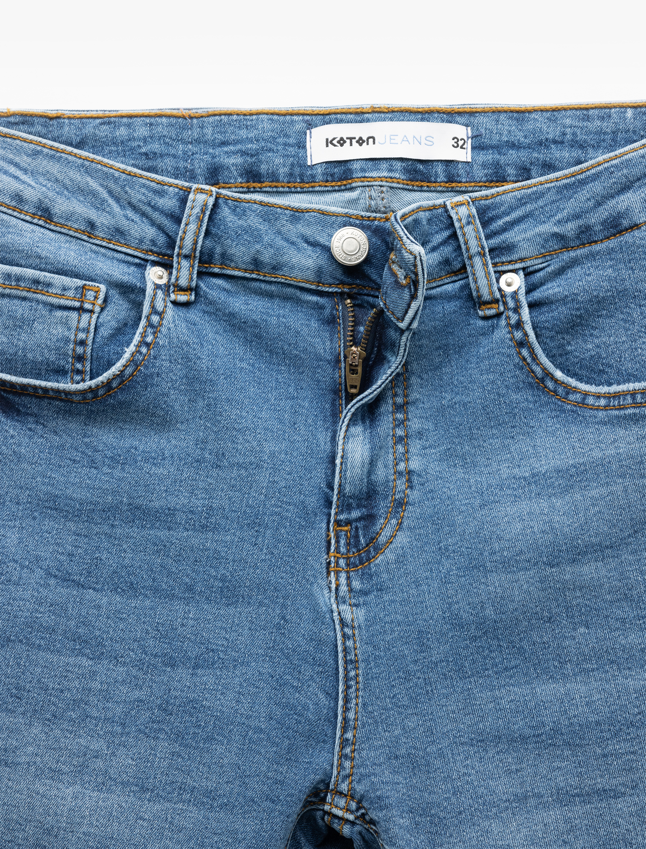   Oversize Kot Şort Bermuda Cep Detaylı Pamuklu