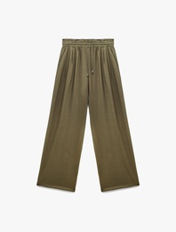 Regular Fit Viskon Geniş Paça Palazzo Pantolon