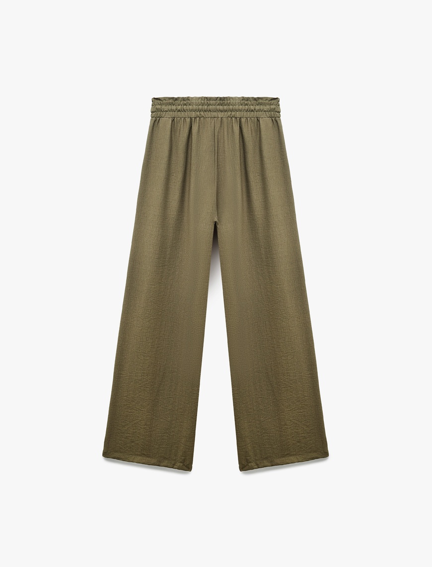   Regular Fit Viskon Geniş Paça Palazzo Pantolon