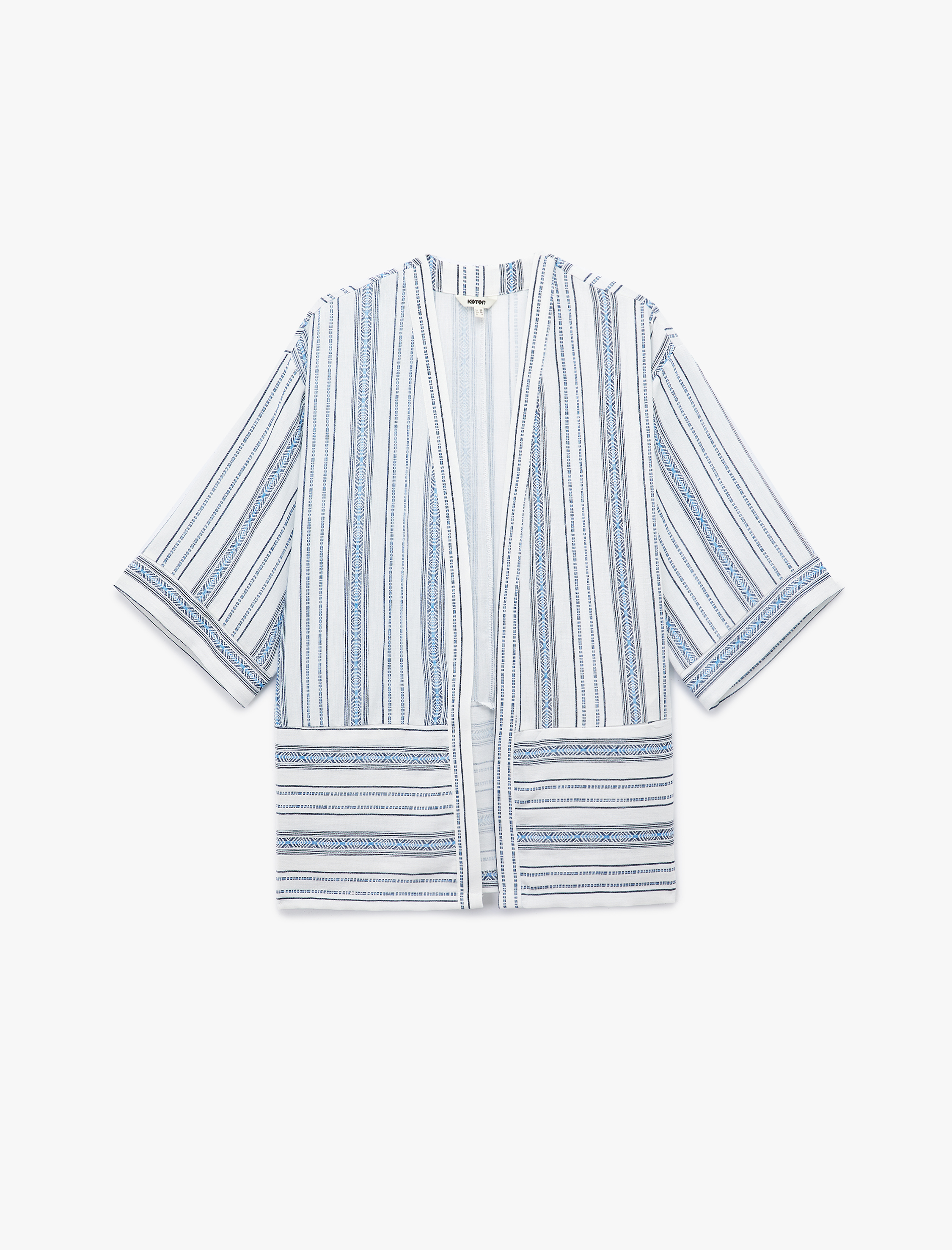   3/4 Geniş Kol Oversize Kimono Ceket