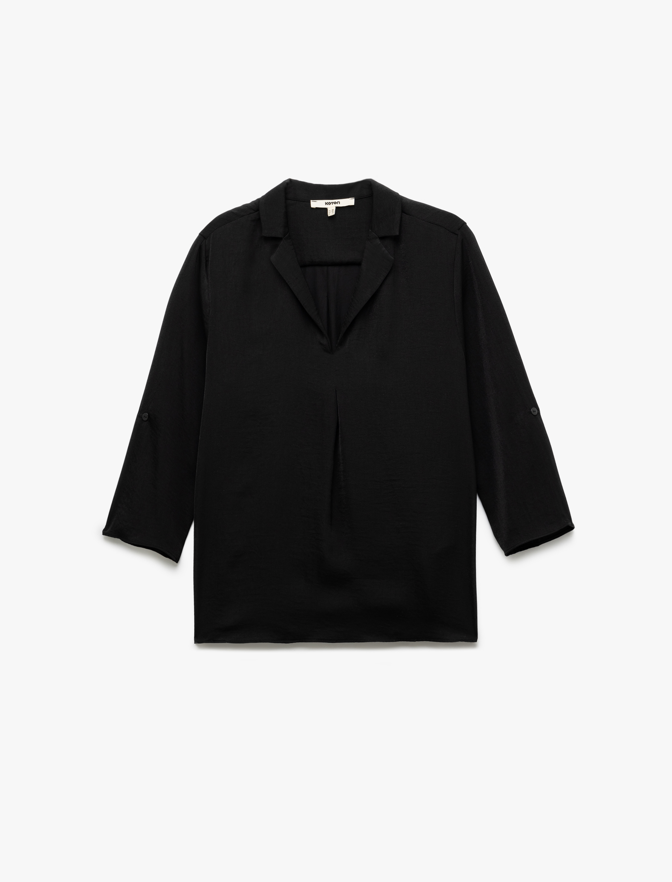   3/4 Kollu Pile Detaylı Aerobin Saten Tunik