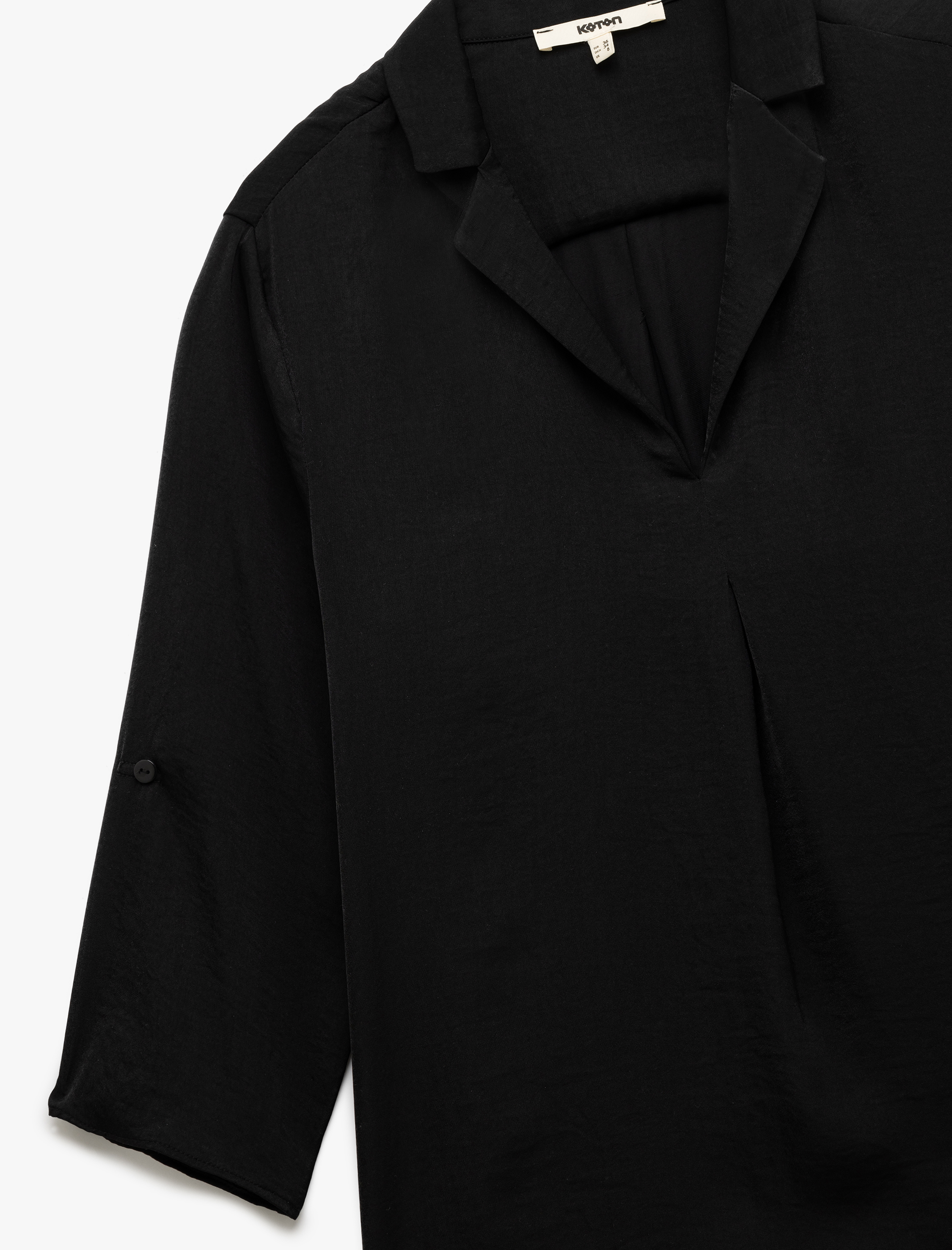   3/4 Kollu Pile Detaylı Aerobin Saten Tunik