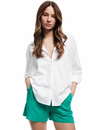 Viskon Crinkle Kumaş Astarlı Beli Lastikli Bağlamalı Cepli Mini Şort