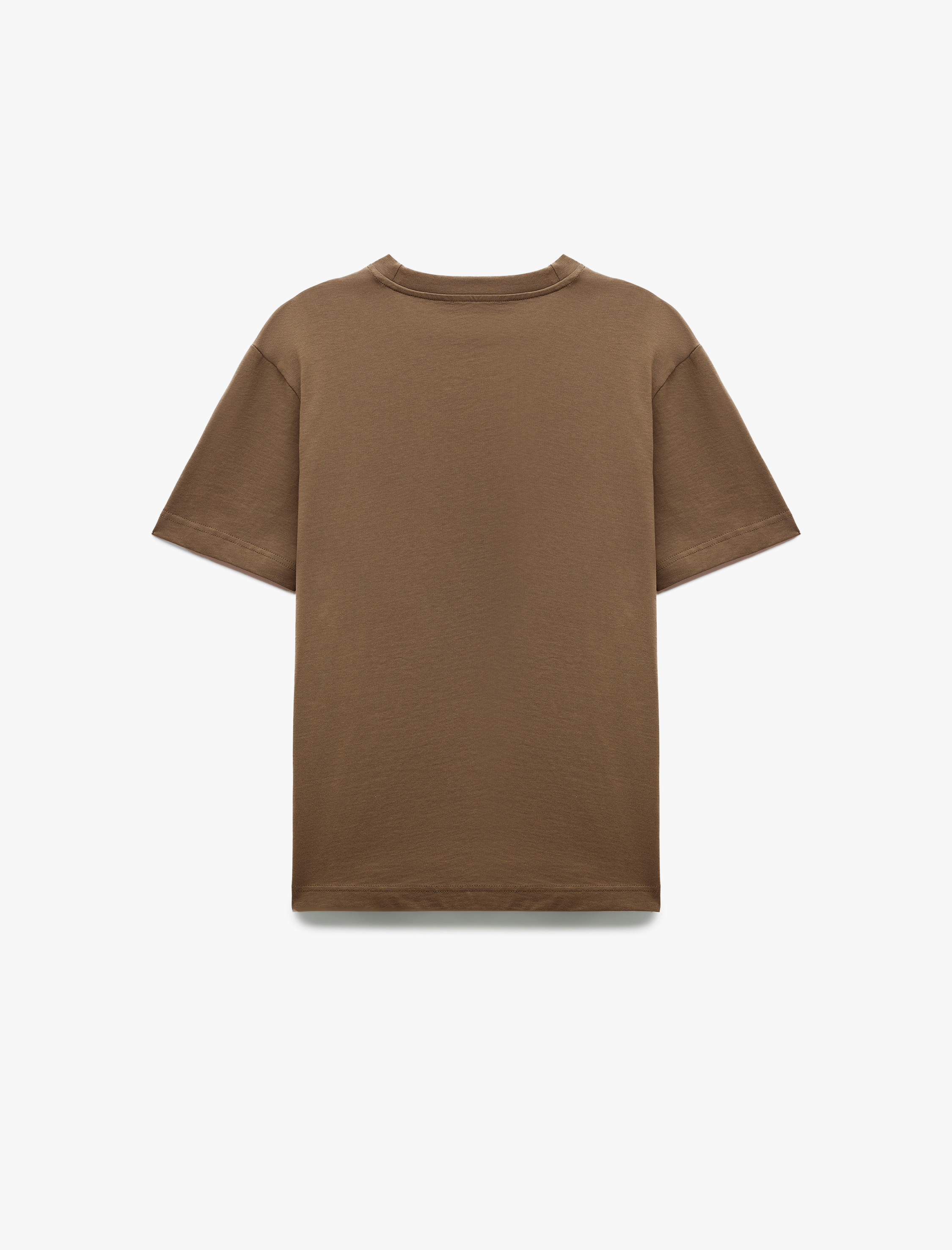   Basic Tişört Regular Fit Kısa Kollu Bisiklet Yaka Pamuklu