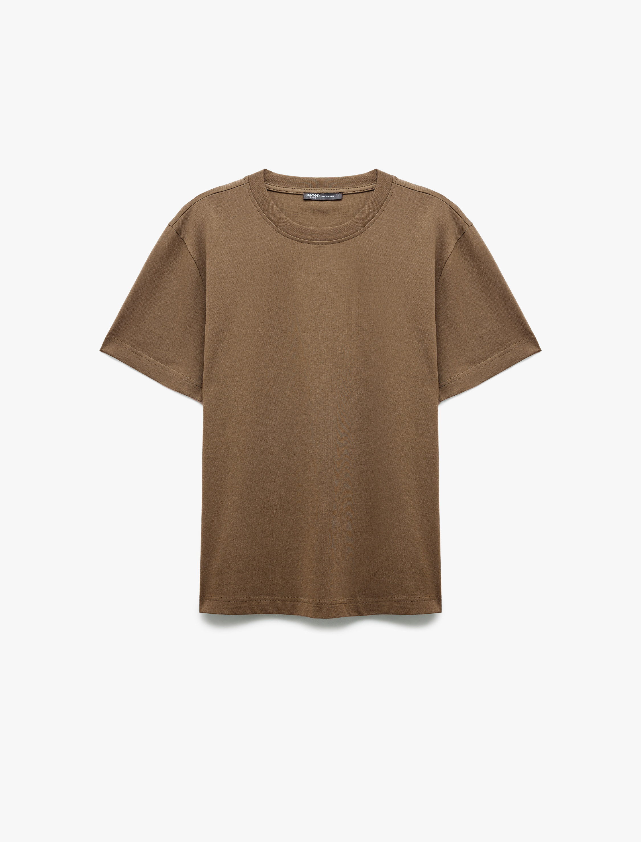   Basic Tişört Regular Fit Kısa Kollu Bisiklet Yaka Pamuklu