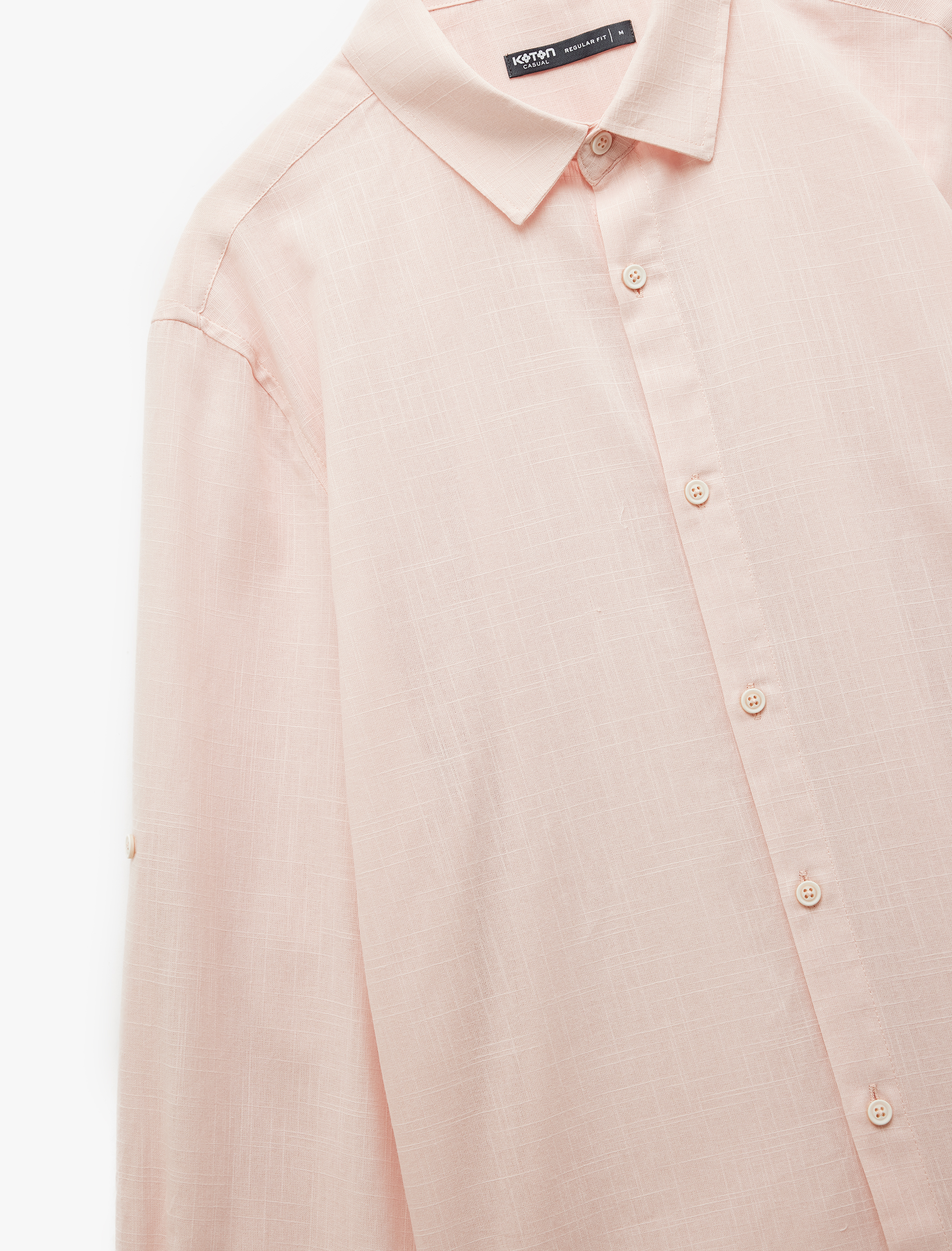   Pamuklu Regular Fit Klasik Yaka Uzun Kollu Gömlek