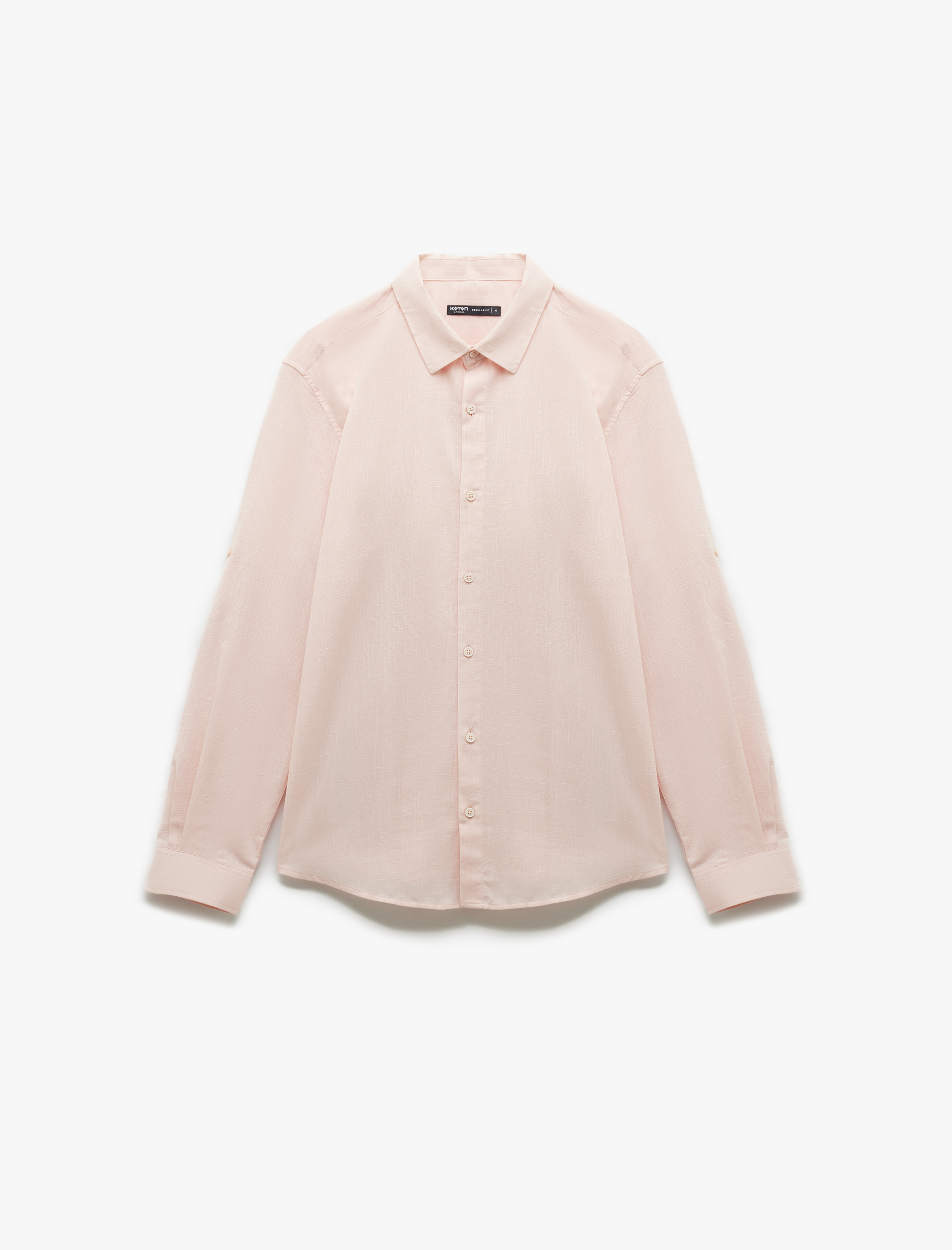   Pamuklu Regular Fit Klasik Yaka Uzun Kollu Gömlek