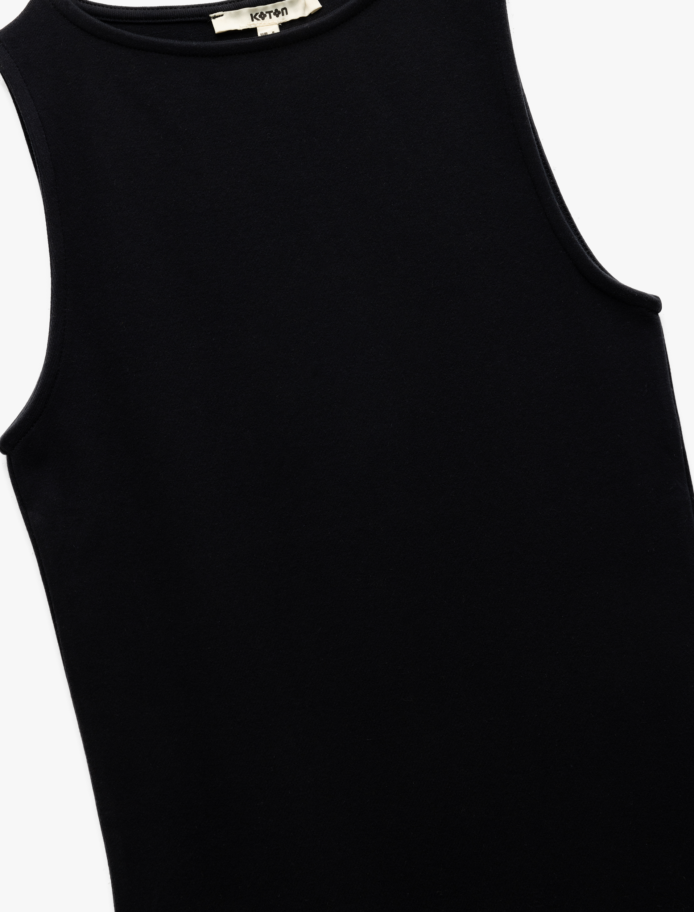   Kaşkorse Yuvarlak Yaka Kolsuz Mini Kalem Bodycon Kalem Elbise