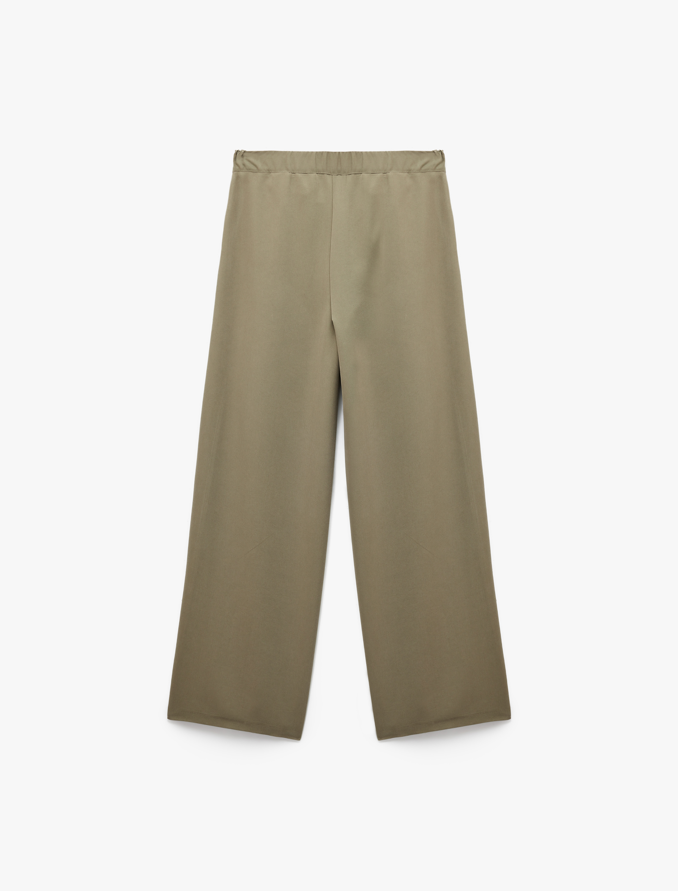   Modal Cupro Kumaş Yüksek Bel Geniş Paça Pantolon