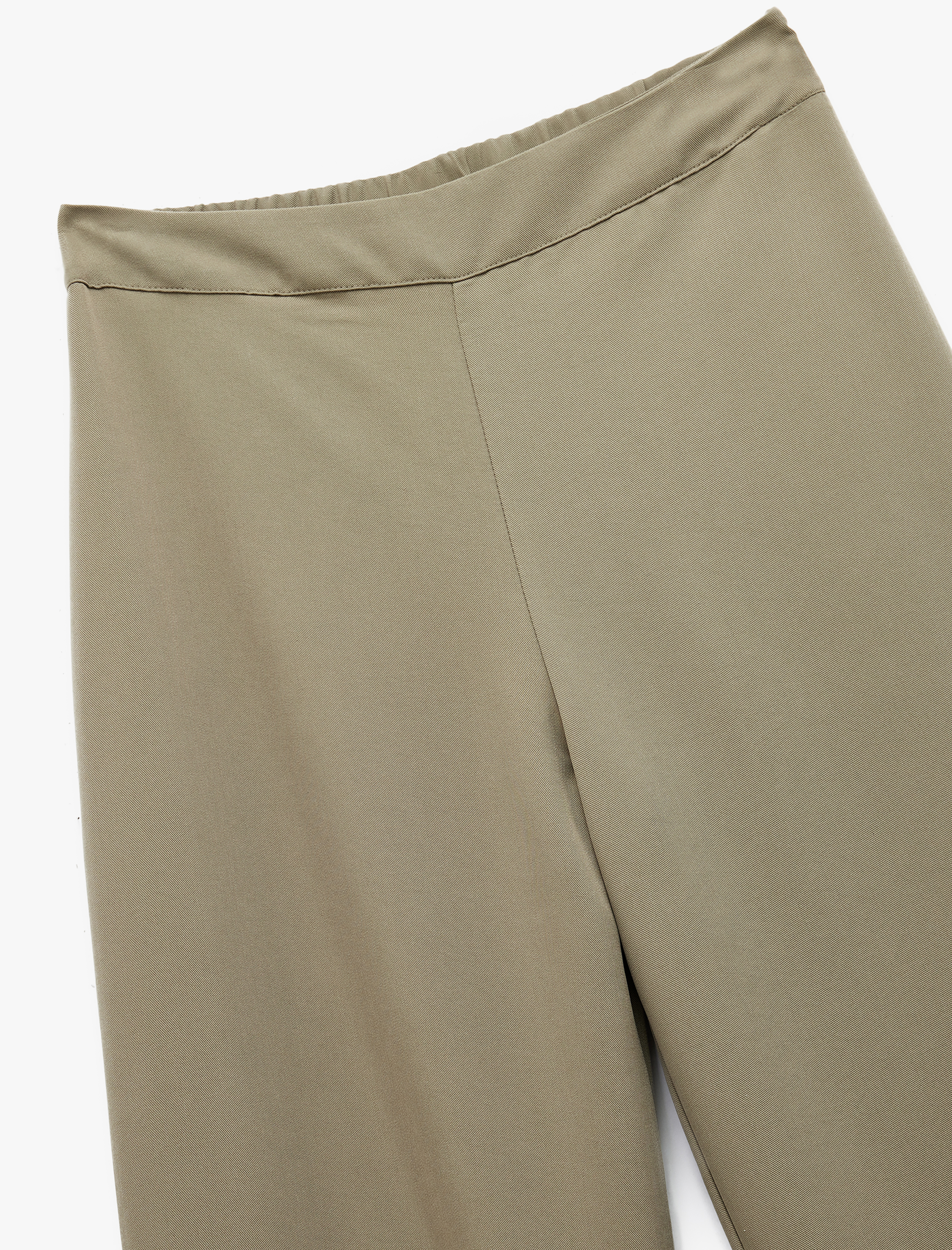   Modal Cupro Kumaş Yüksek Bel Geniş Paça Pantolon