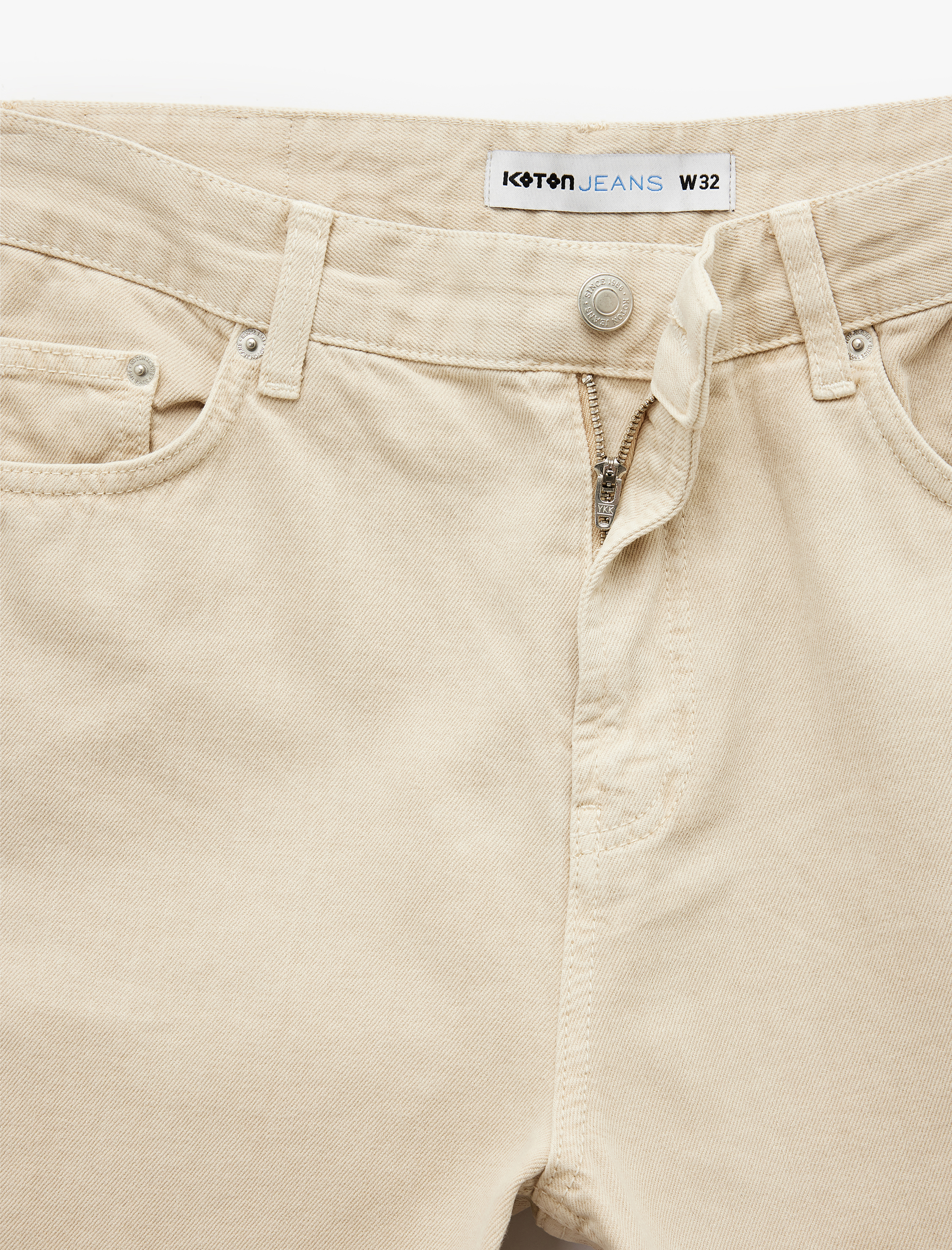   Normal Bel Pamuklu Cep Detaylı Bermuda Loose Fit Jean Şort