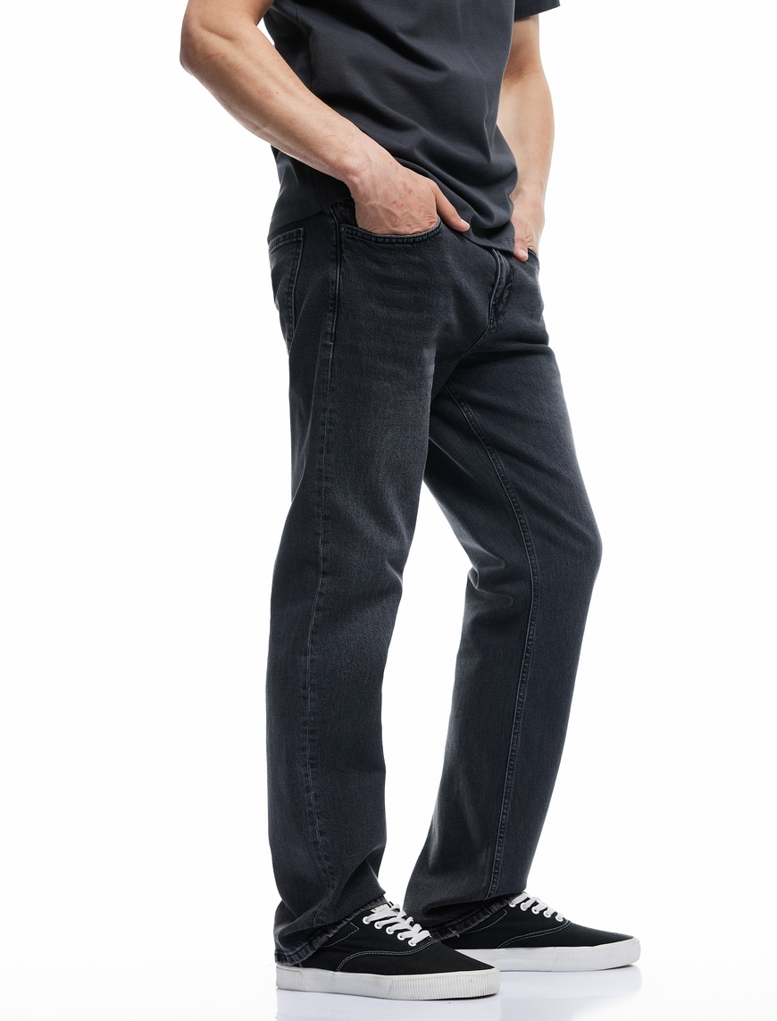   Normal Bel Pamuklu Straight Fit Jean Pantolon - Mark Jean