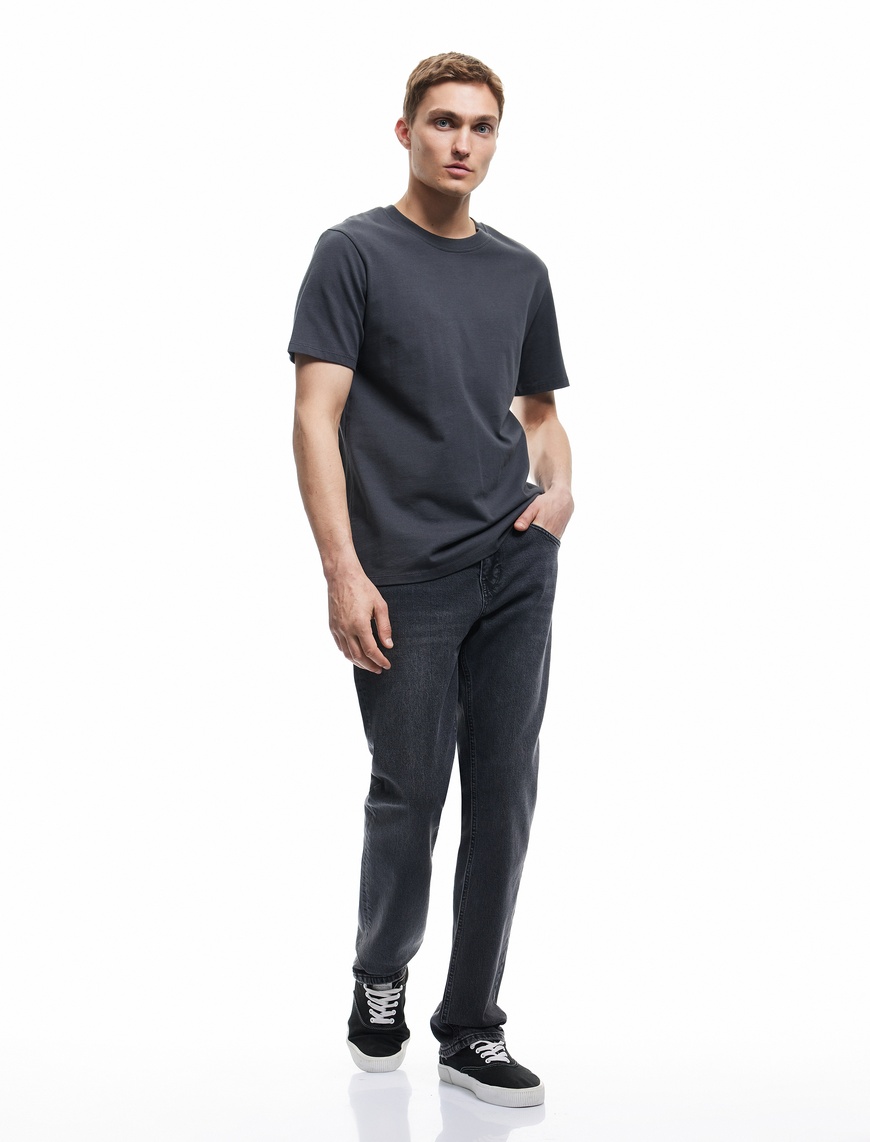  Normal Bel Pamuklu Straight Fit Jean Pantolon - Mark Jean