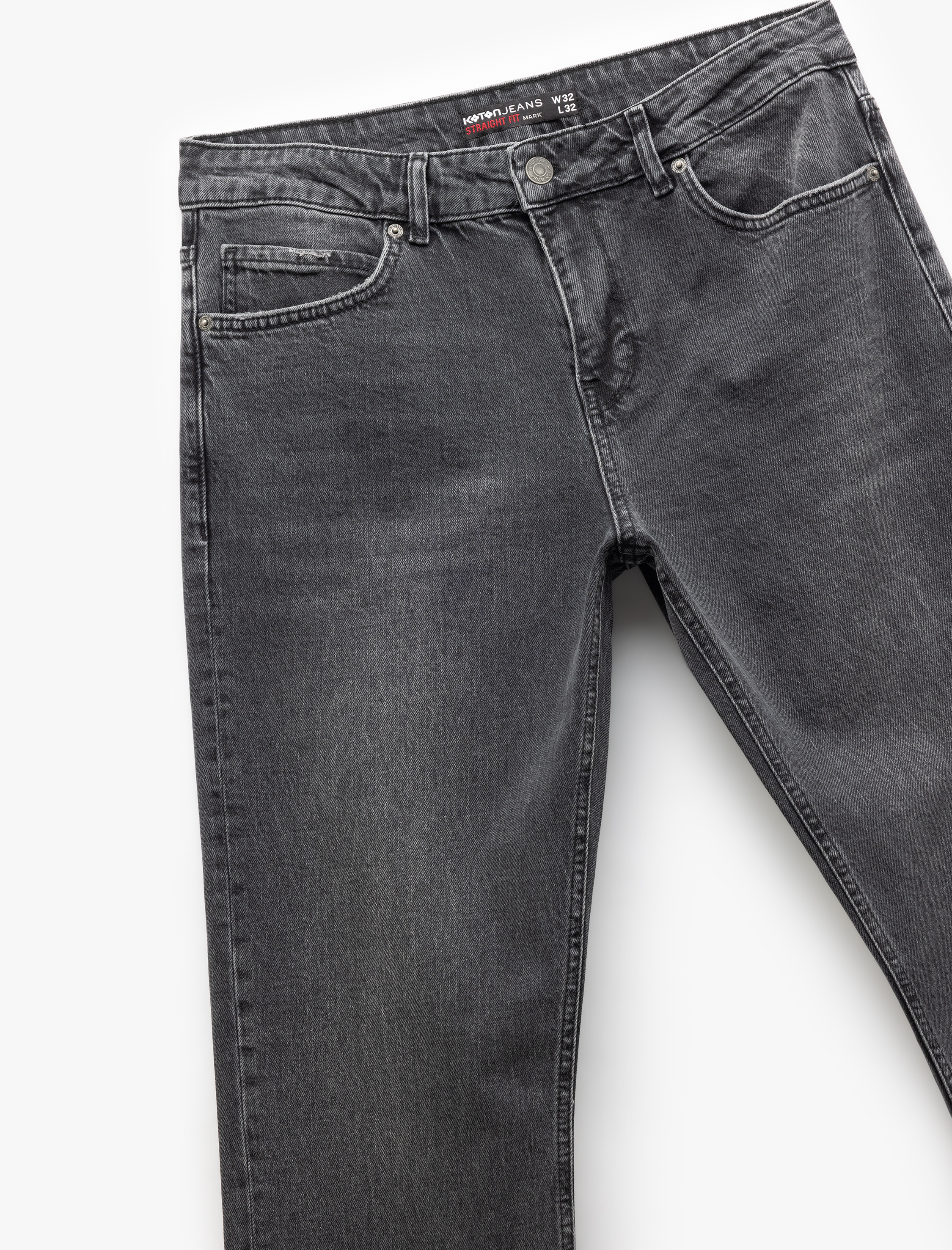   Normal Bel Pamuklu Straight Fit Jean Pantolon - Mark Jean