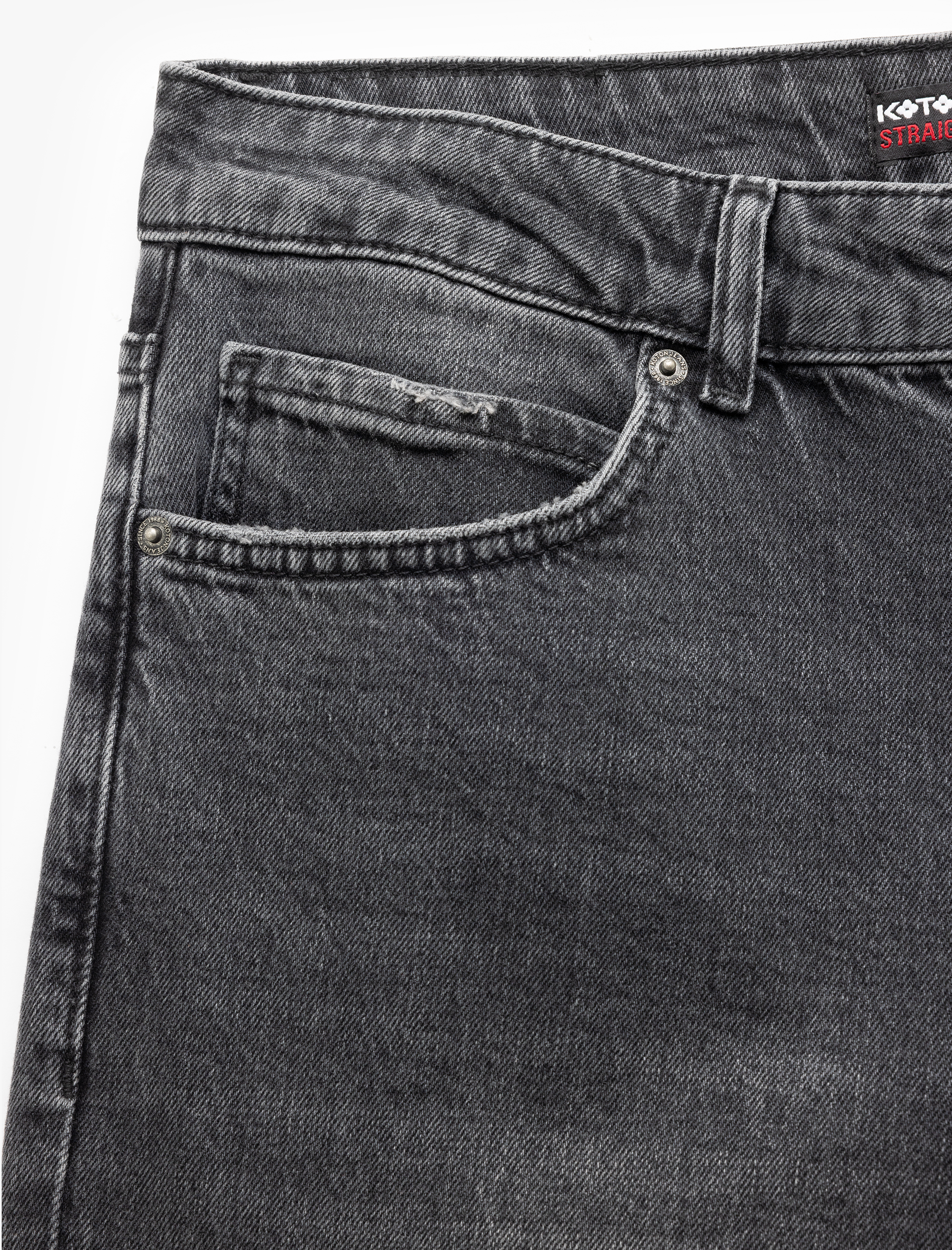   Normal Bel Pamuklu Straight Fit Jean Pantolon - Mark Jean