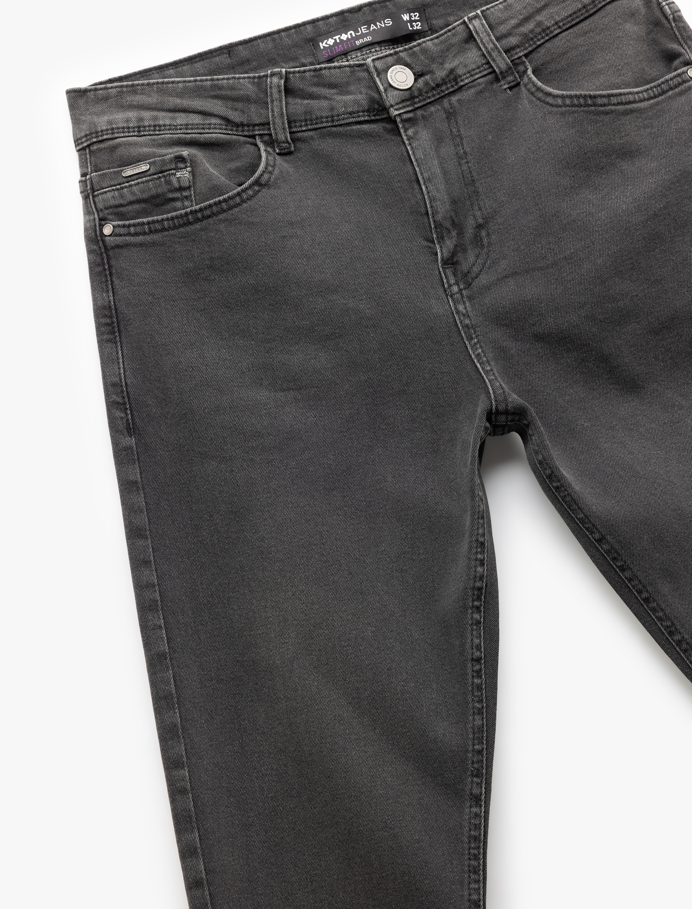   Normal Paça Pamuklu Cep Detaylı Slim Fit Jean Pantolon - Brad Jean