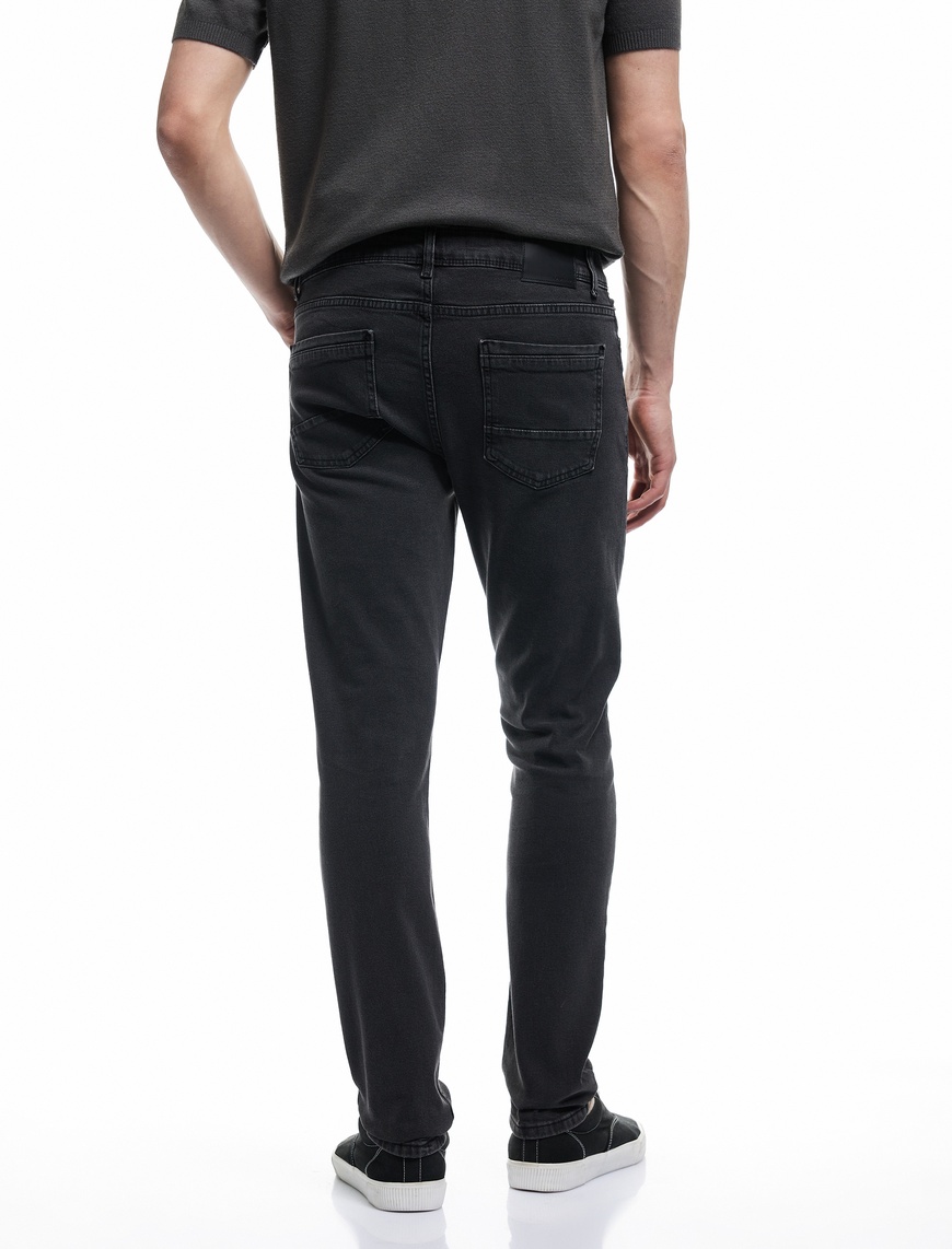   Normal Paça Pamuklu Cep Detaylı Slim Fit Jean Pantolon - Brad Jean