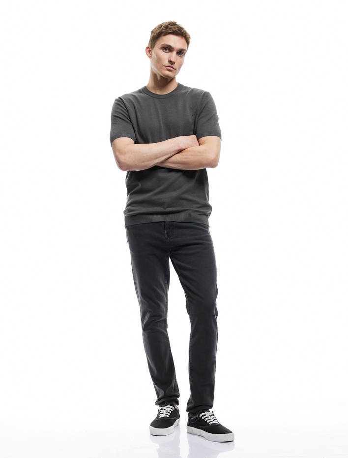  Normal Paça Pamuklu Cep Detaylı Slim Fit Jean Pantolon - Brad Jean