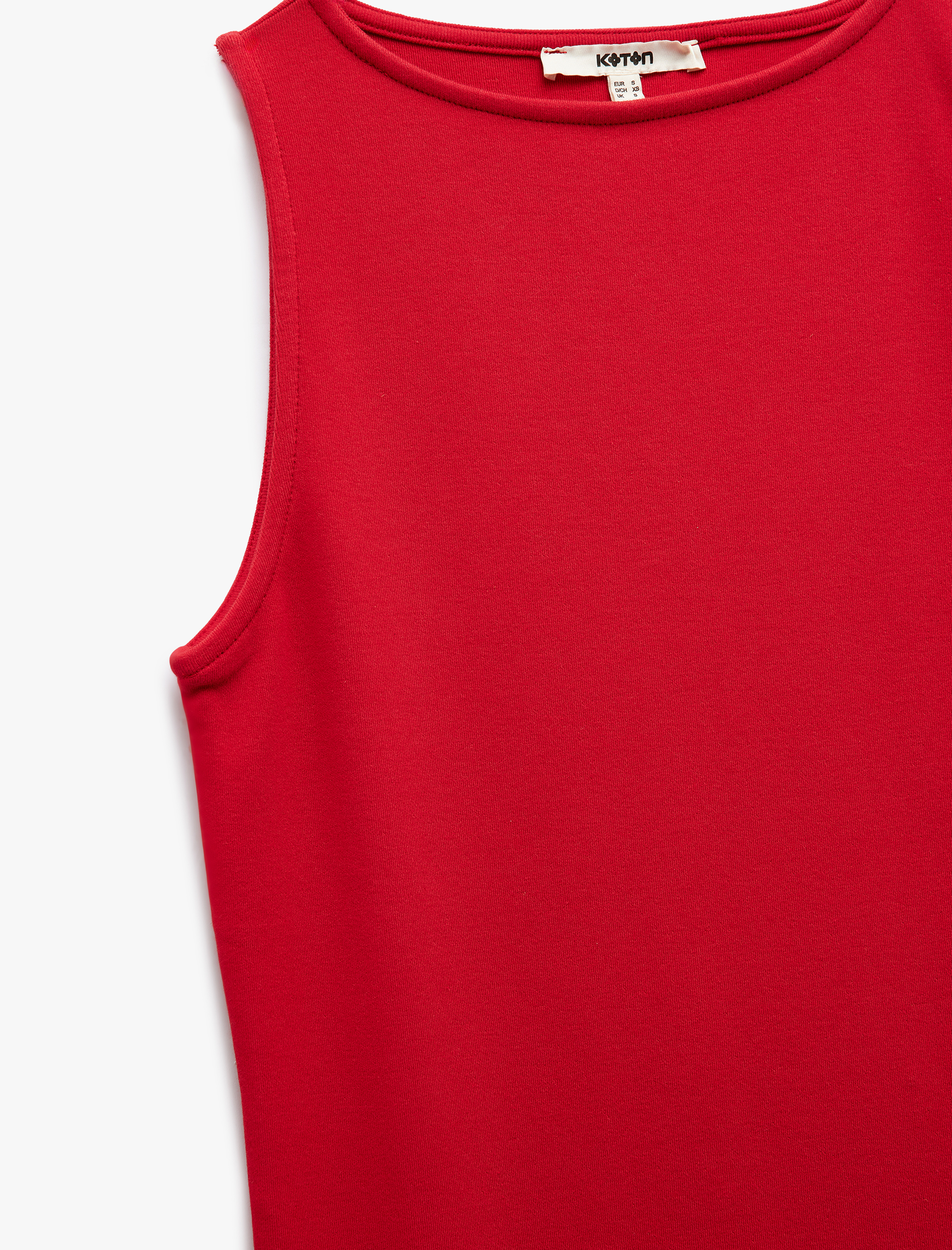   Kaşkorse Yuvarlak Yaka Kolsuz Mini Kalem Bodycon Kalem Elbise