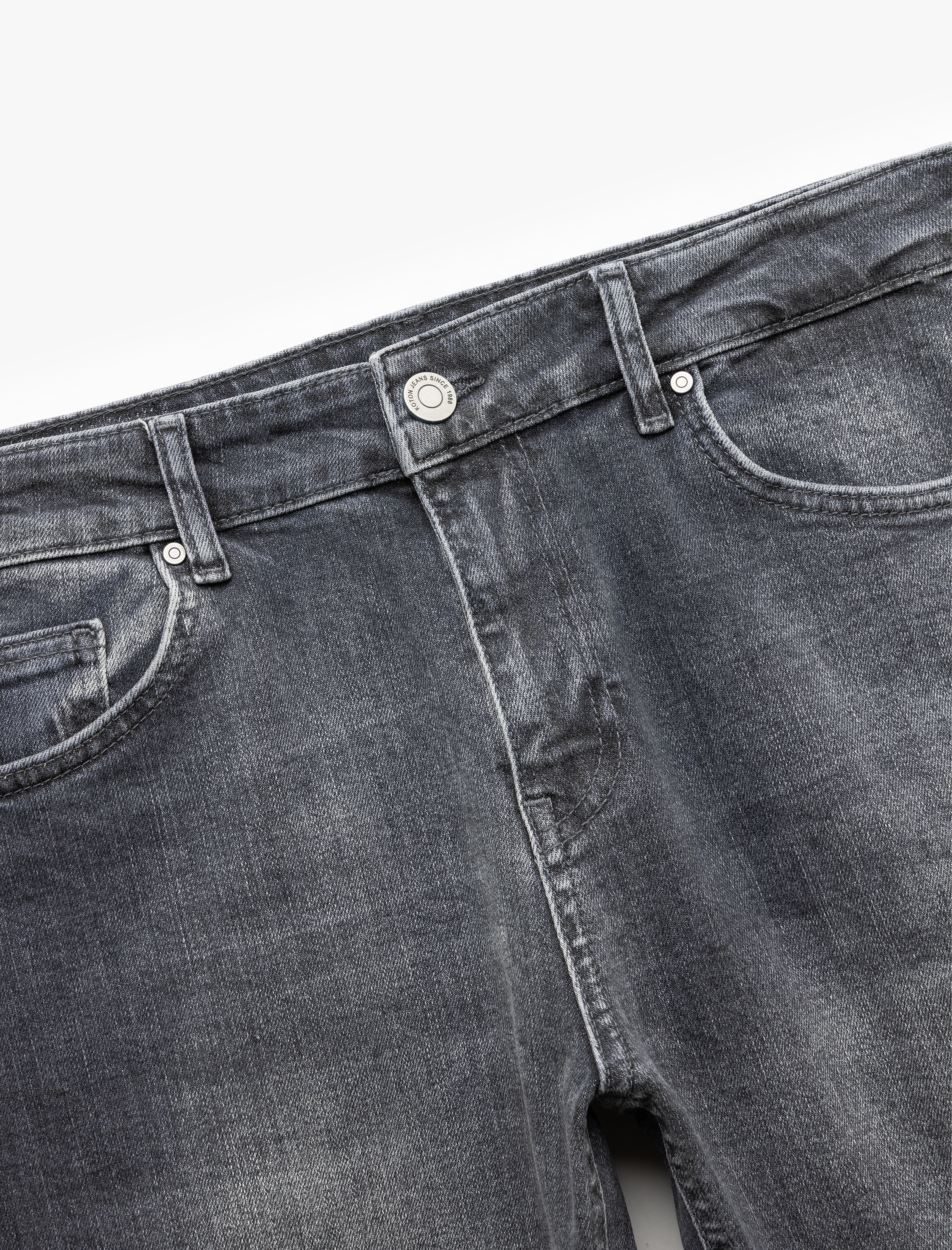   Normal Bel Cep Detaylı Pamuklu Slim Fit Jean Pantolon - Brad Jean