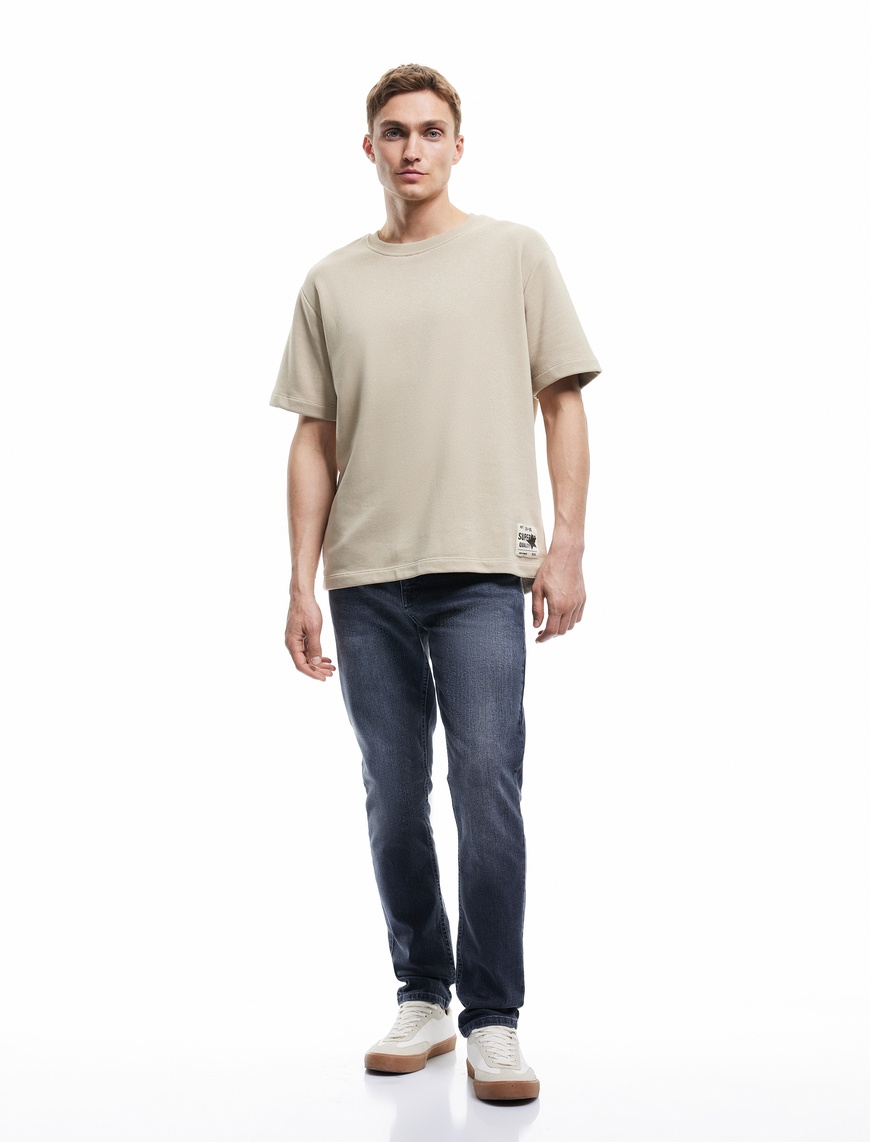   Normal Bel Cep Detaylı Pamuklu Slim Fit Jean Pantolon - Brad Jean